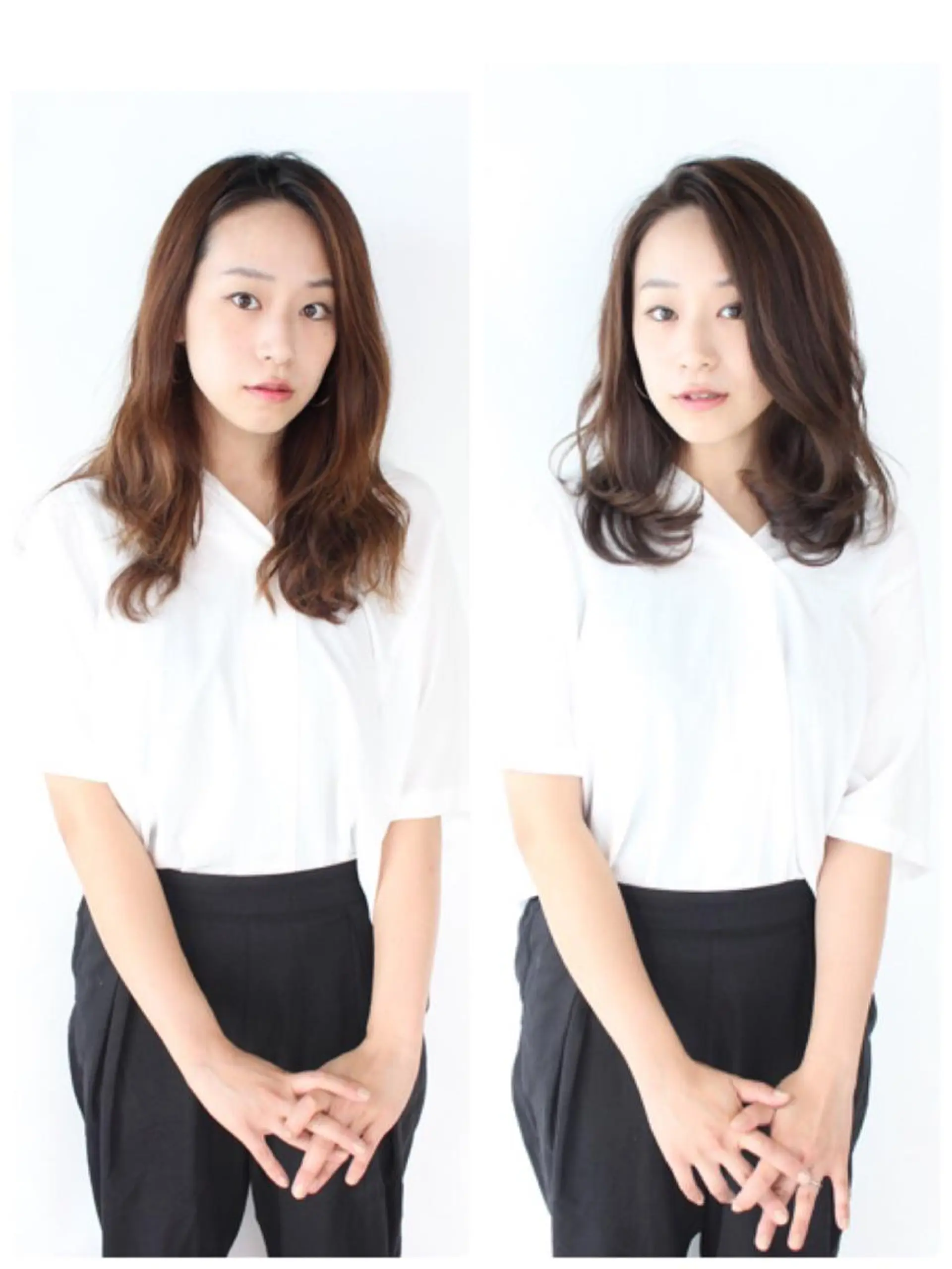 セミロング 河野 薫のヘアスタイル