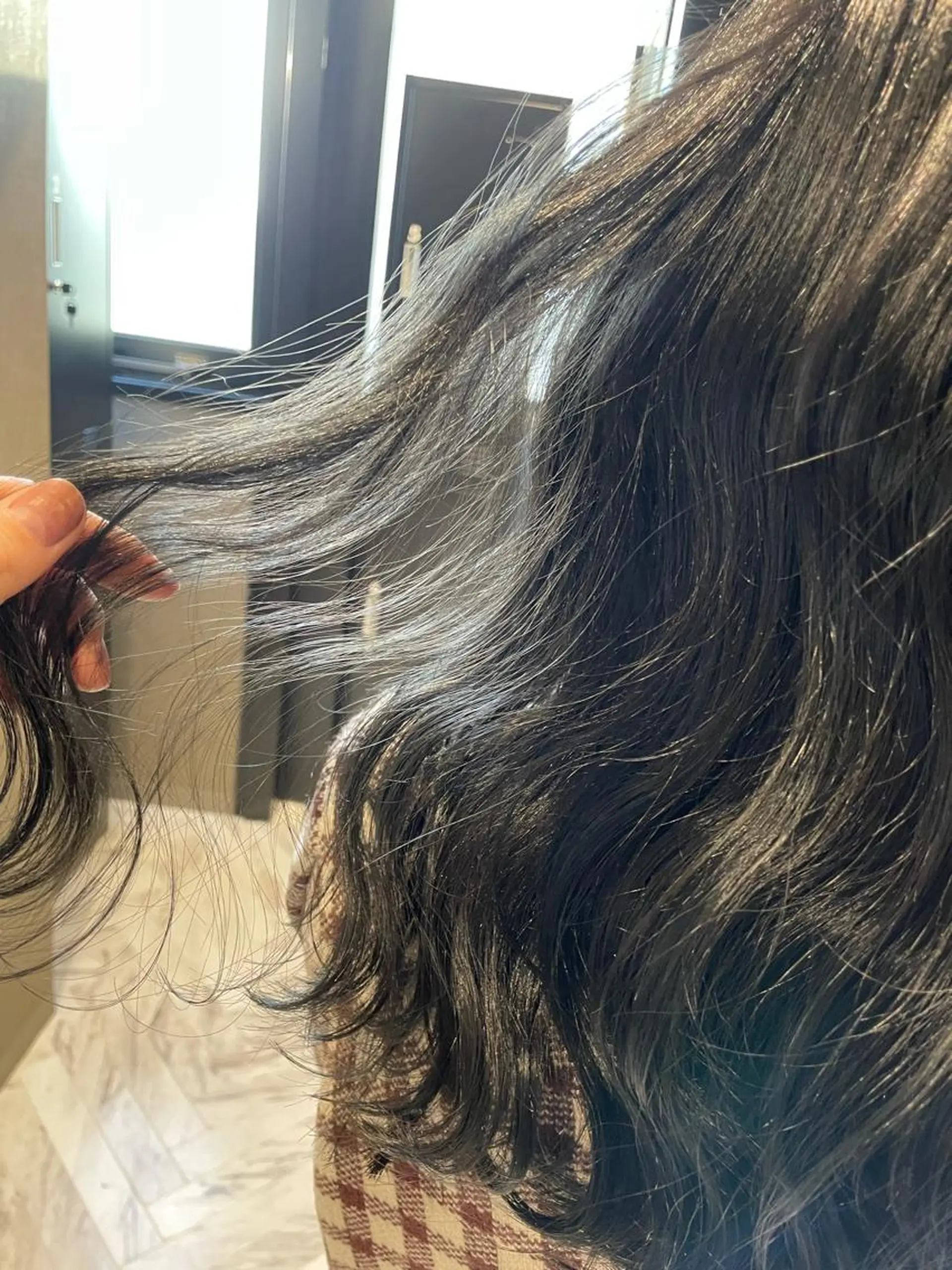 ロング カラー パーマ、ストパー モデル募集、ちはるのヘアスタイル