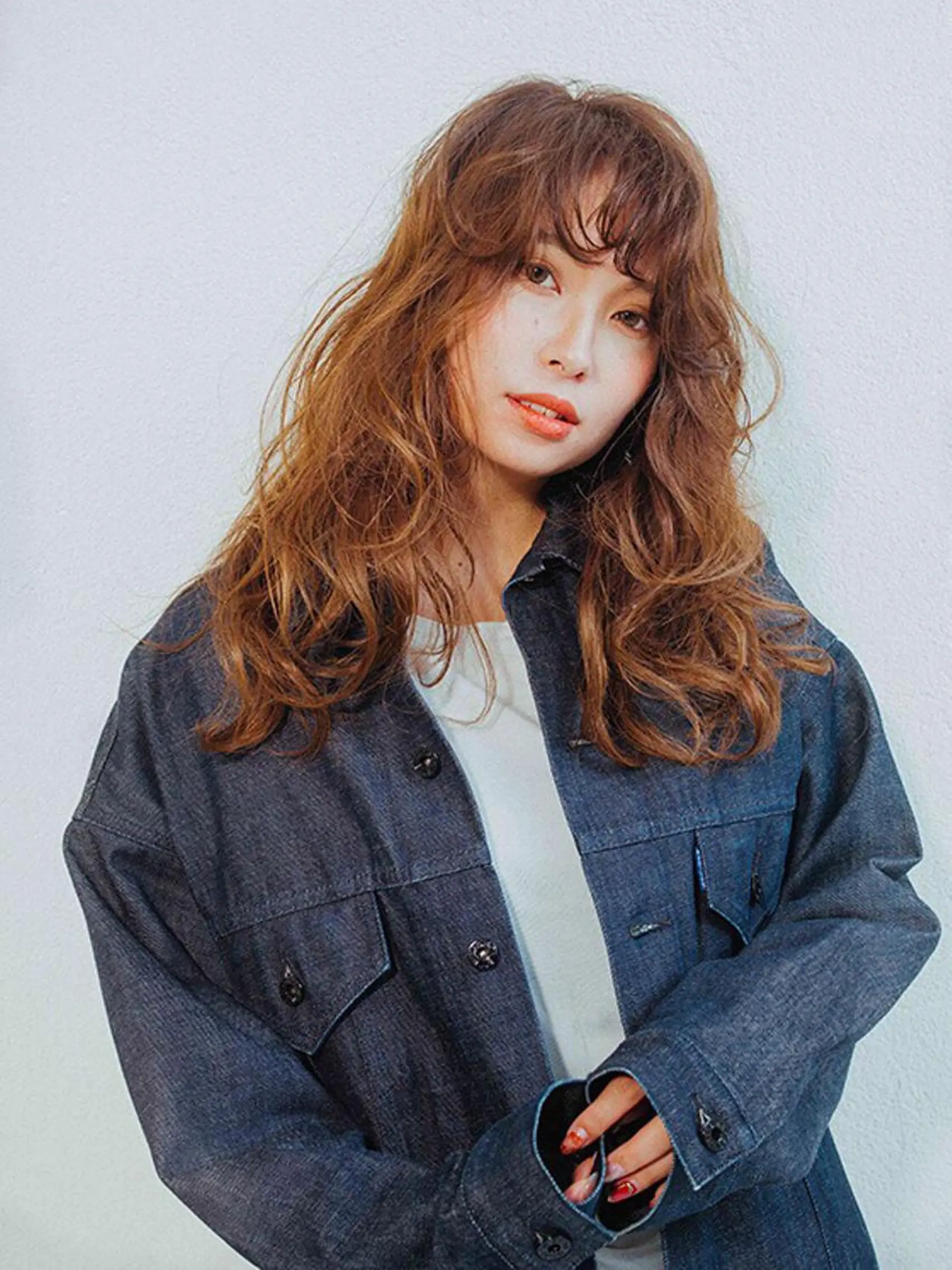 ロング カラー ヘアアレンジ 脱白髪染め美容師 竹内涼乃のヘアスタイル