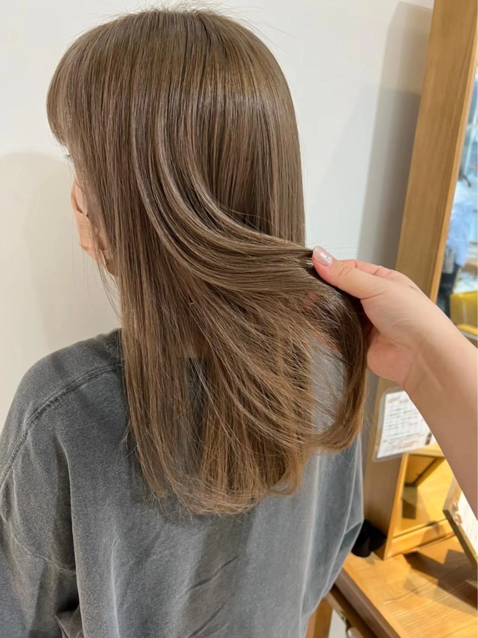 ミディアム カラー 髪質改善 トリートメント ヘアカラー トリートメント noa ☪︎のヘアスタイル