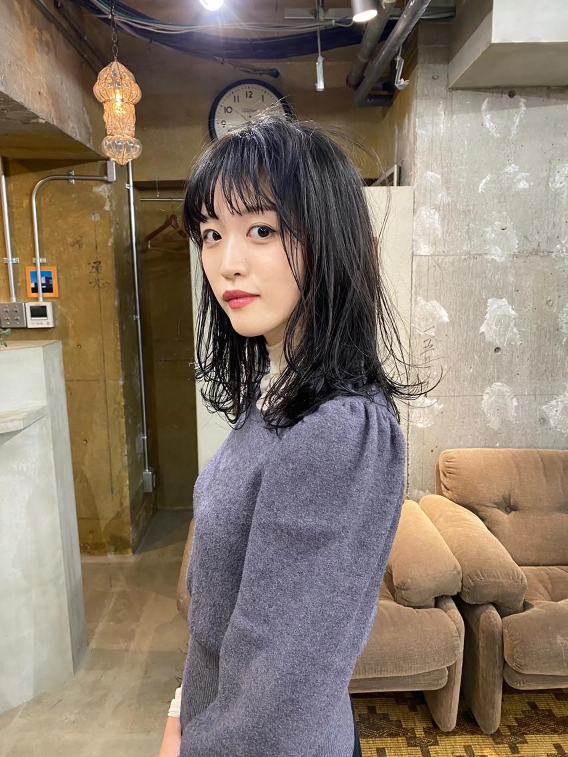 ミディアム レイヤーカット カット ヘアカラー GATTACA所属・KEI gattacaのヘアスタイル