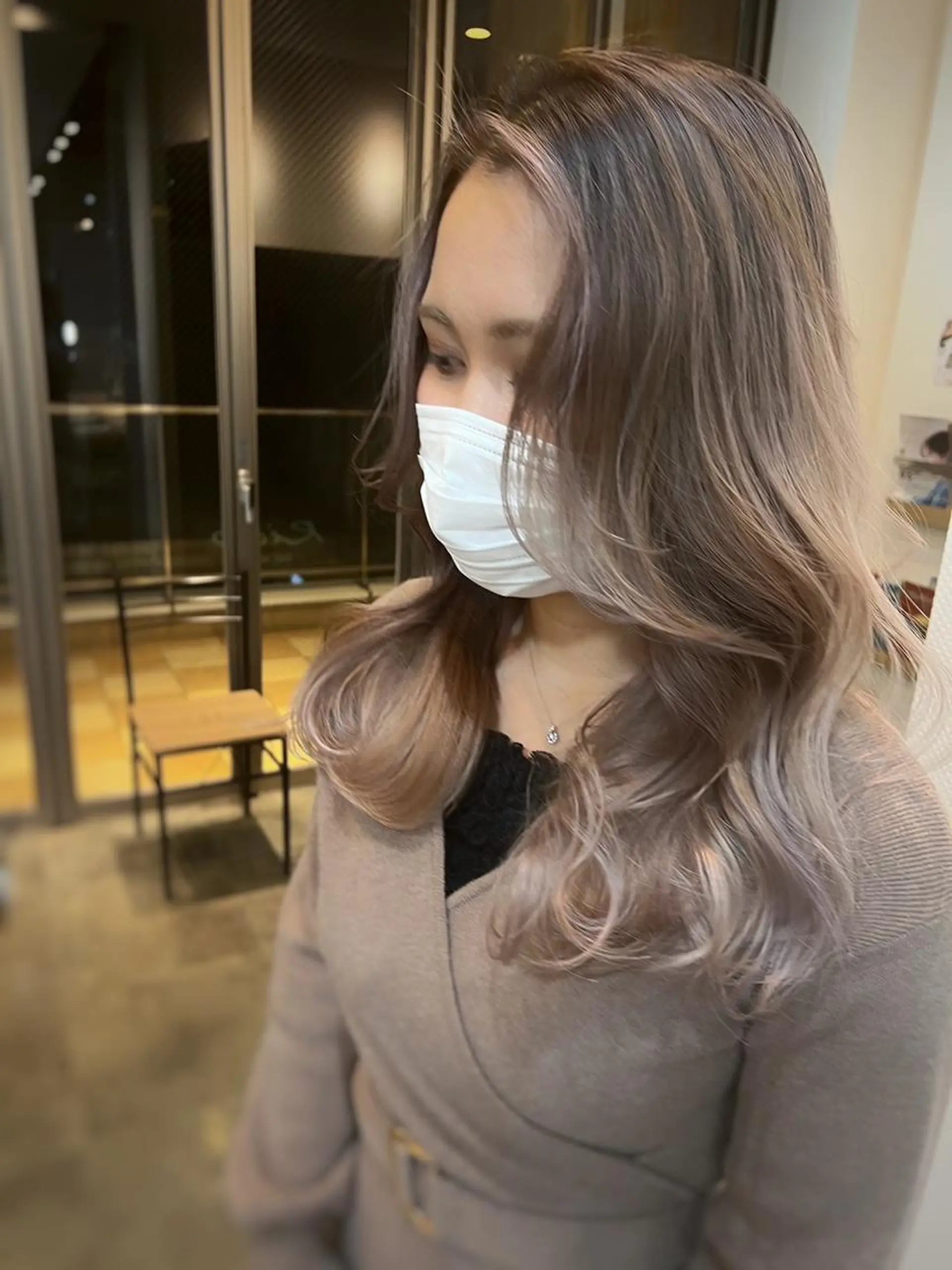 ロング カラー 髪質改善/ ブリーチ/中尾のヘアスタイル