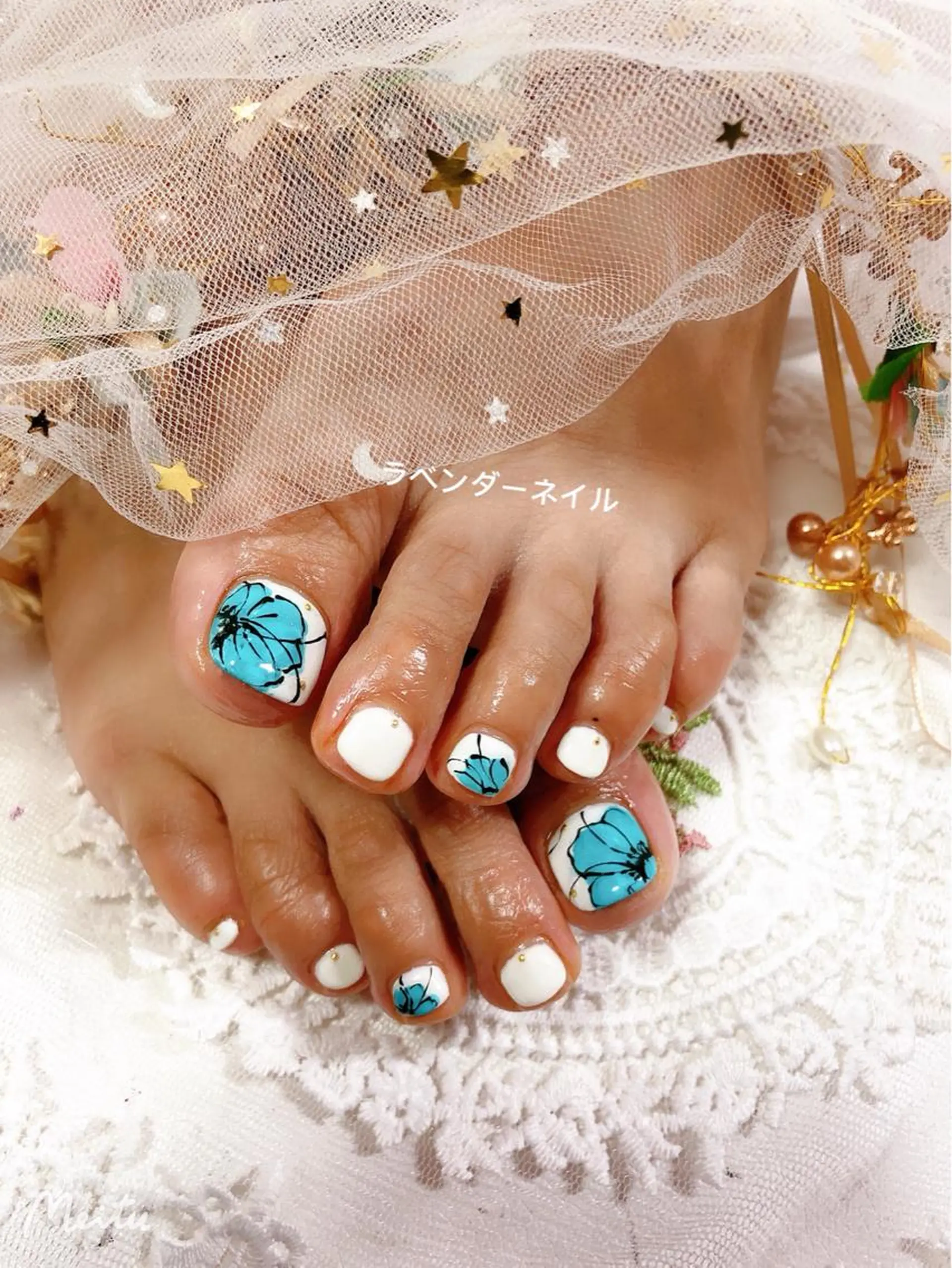 ネイル ラベンダー💖日暮里 ルル💖ネイルのネイルデザイン