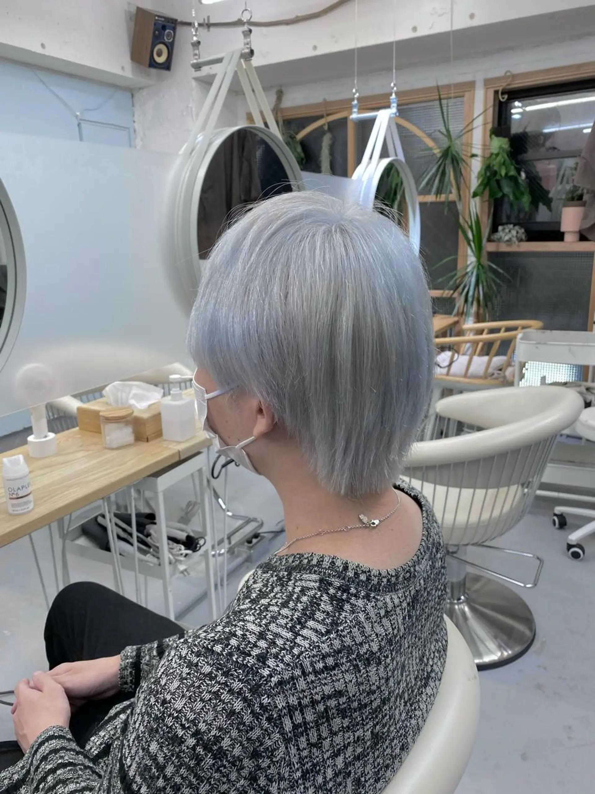 セミロング カラー メンズ soi所属・ケアブリーチ/ツヤ髪 /ハイトーン/西村のヘアスタイル