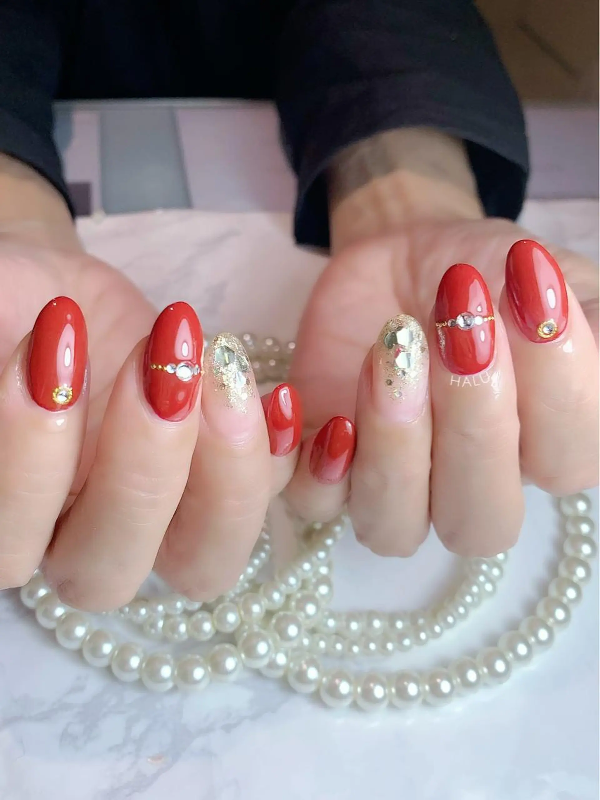 ネイル キラキラネイル HALU ハルのネイルデザイン