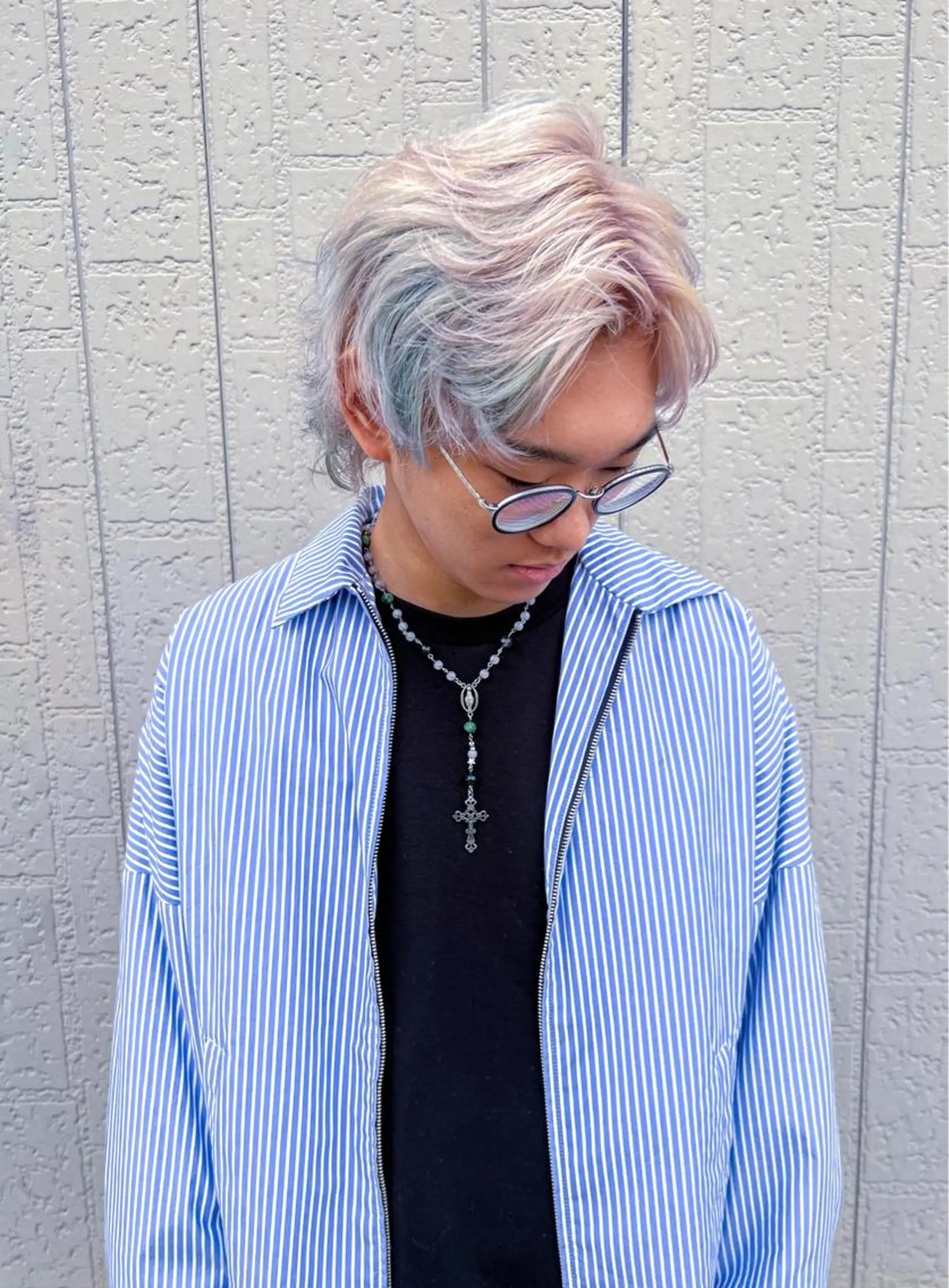 ショート カラー メンズ ハイトーン/デザイン /ひさやのヘアスタイル