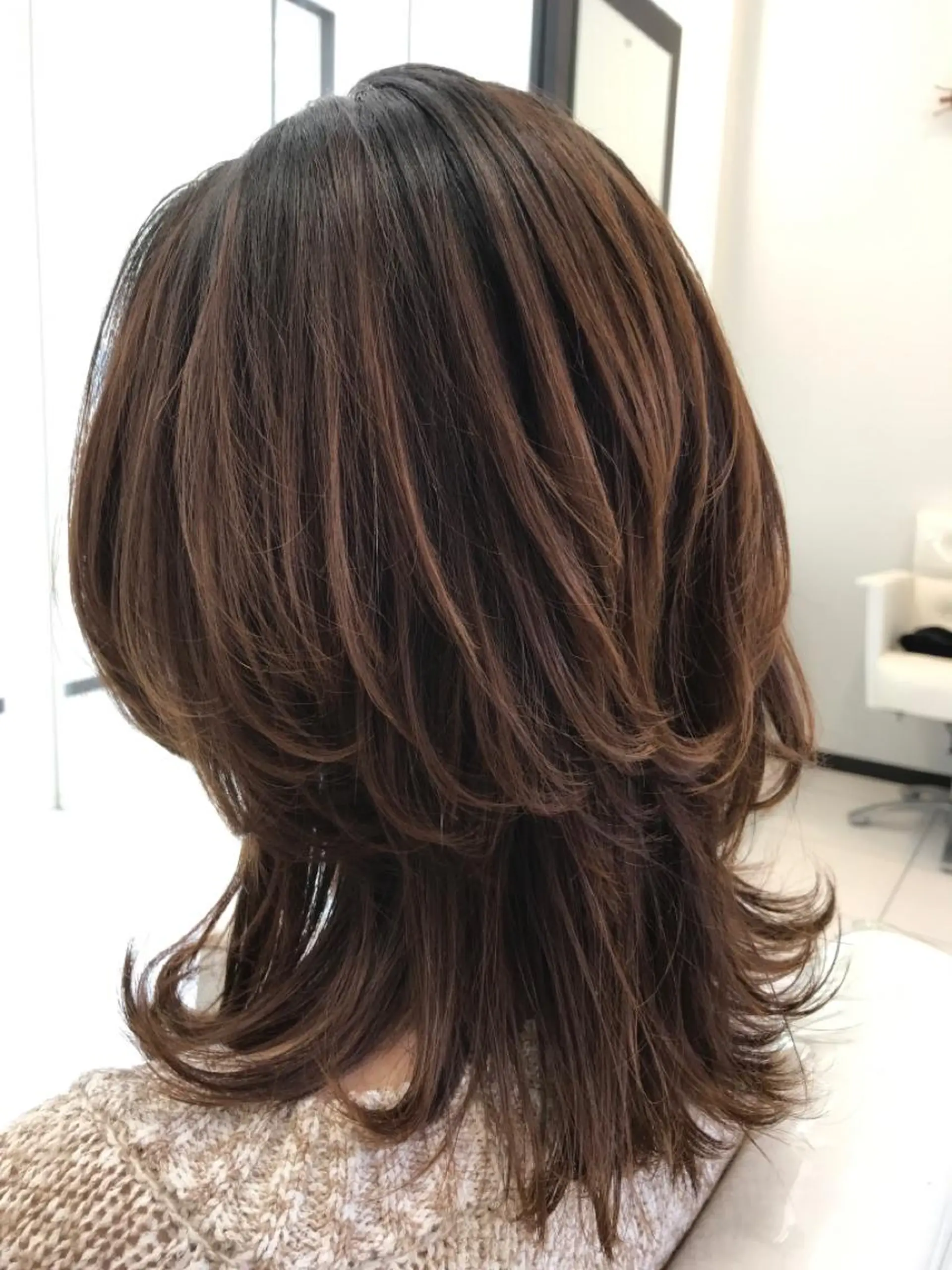 ミディアム カラー YASU🍎CUT 赤系カラー/ヘアケアのヘアスタイル