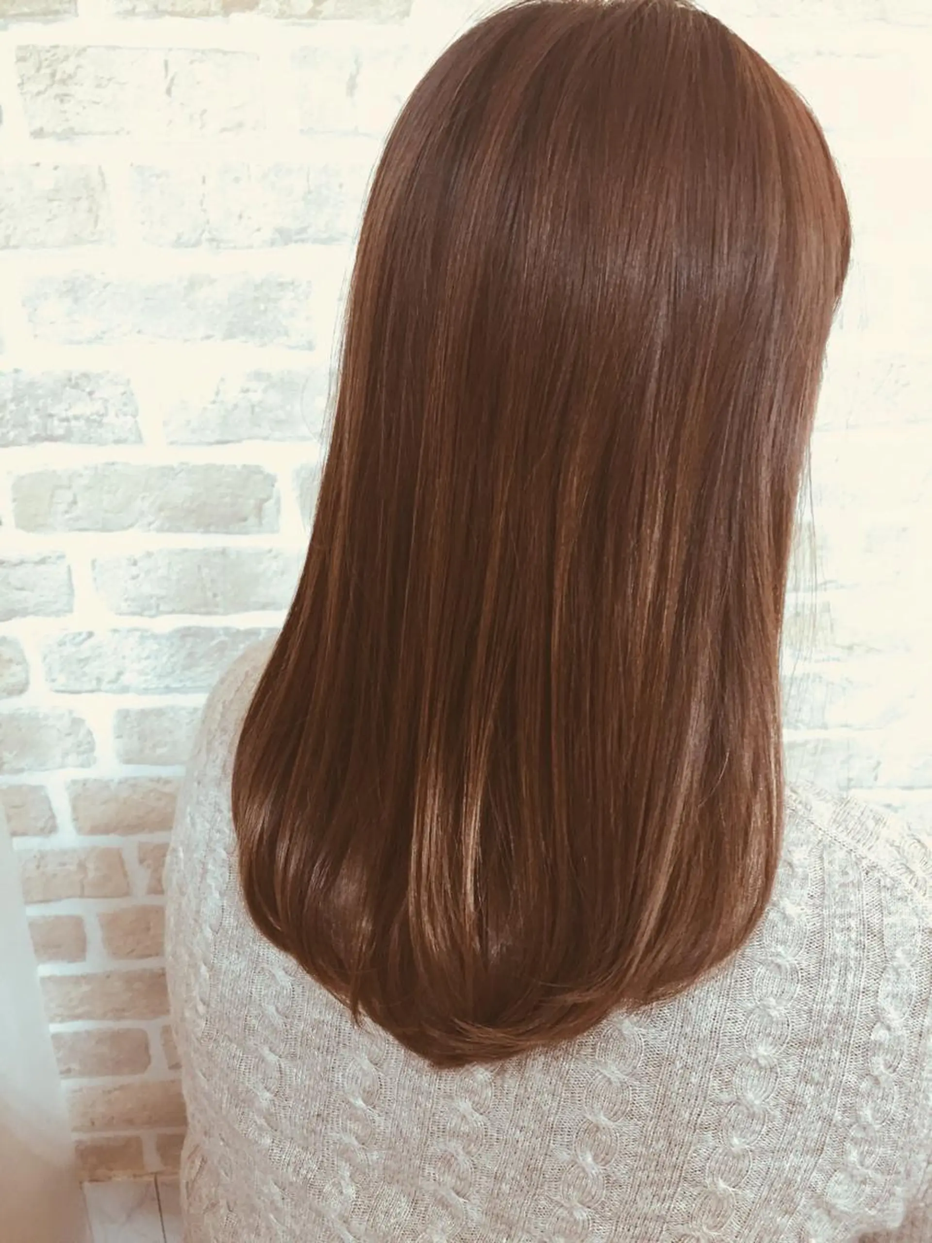 セミロング カラー カット ヘアカラー トリートメント LIME HAIR DESIGN所属・髪質改善 LIME 長野駅のヘアスタイル