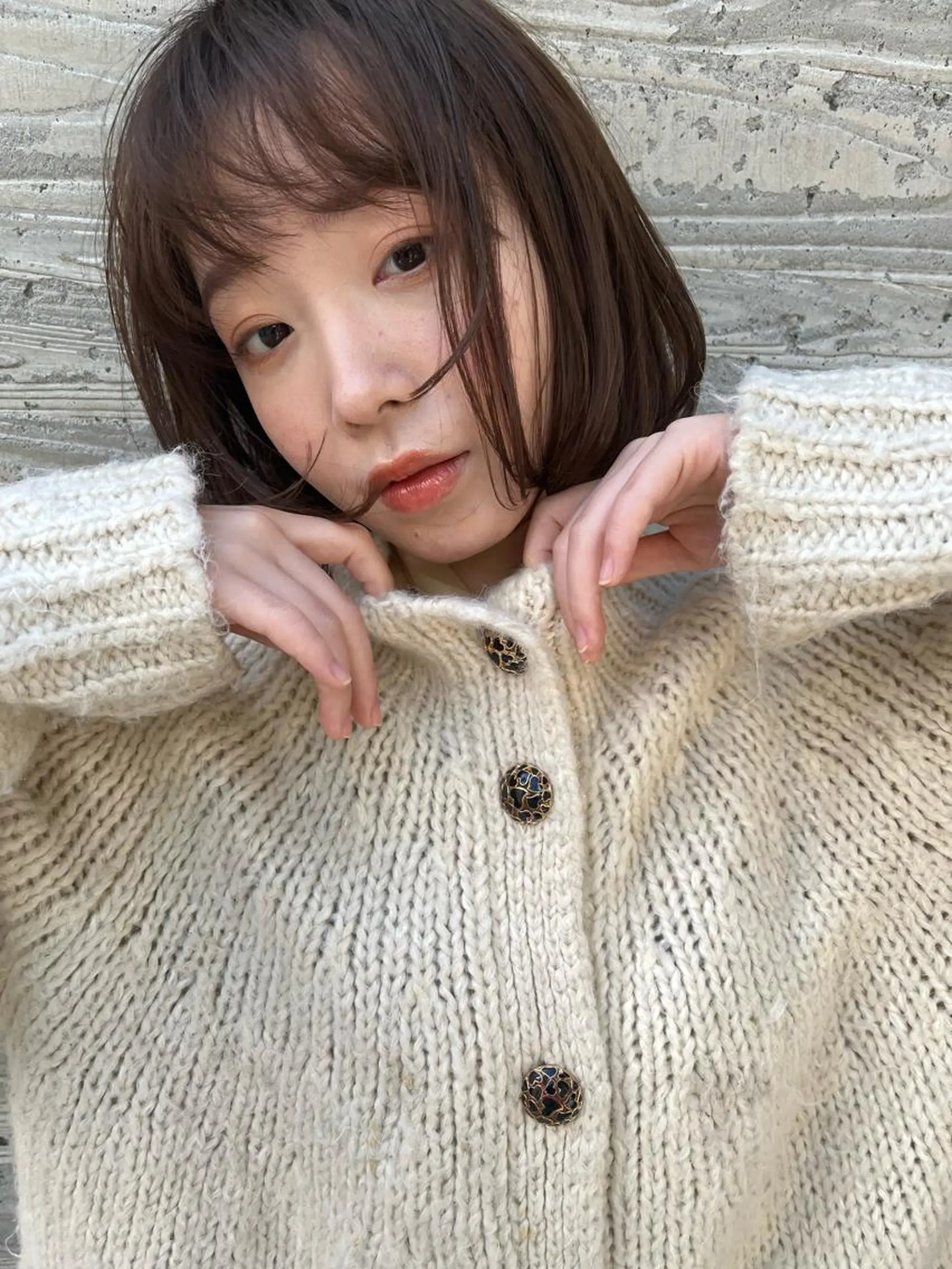 ショート カラー ブラウンカラー 透明感カラー ダブルカラー 透明感カラー│ レイヤーヘア中居美樹のヘアスタイル