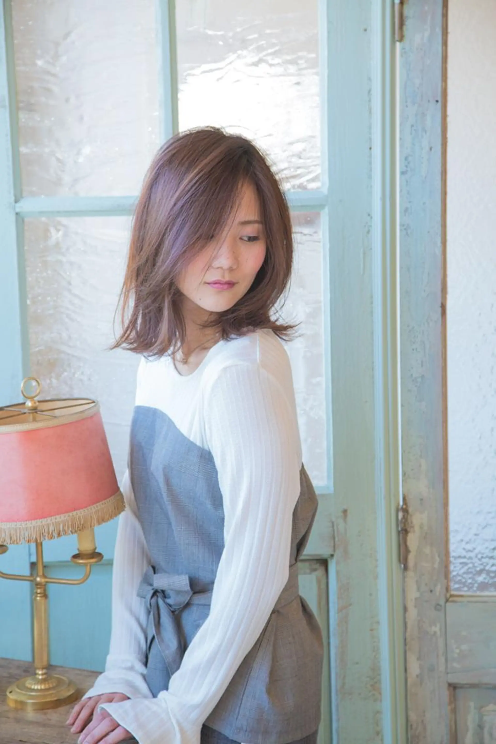 ミディアム 【デザイナー】田中 美生のヘアスタイル