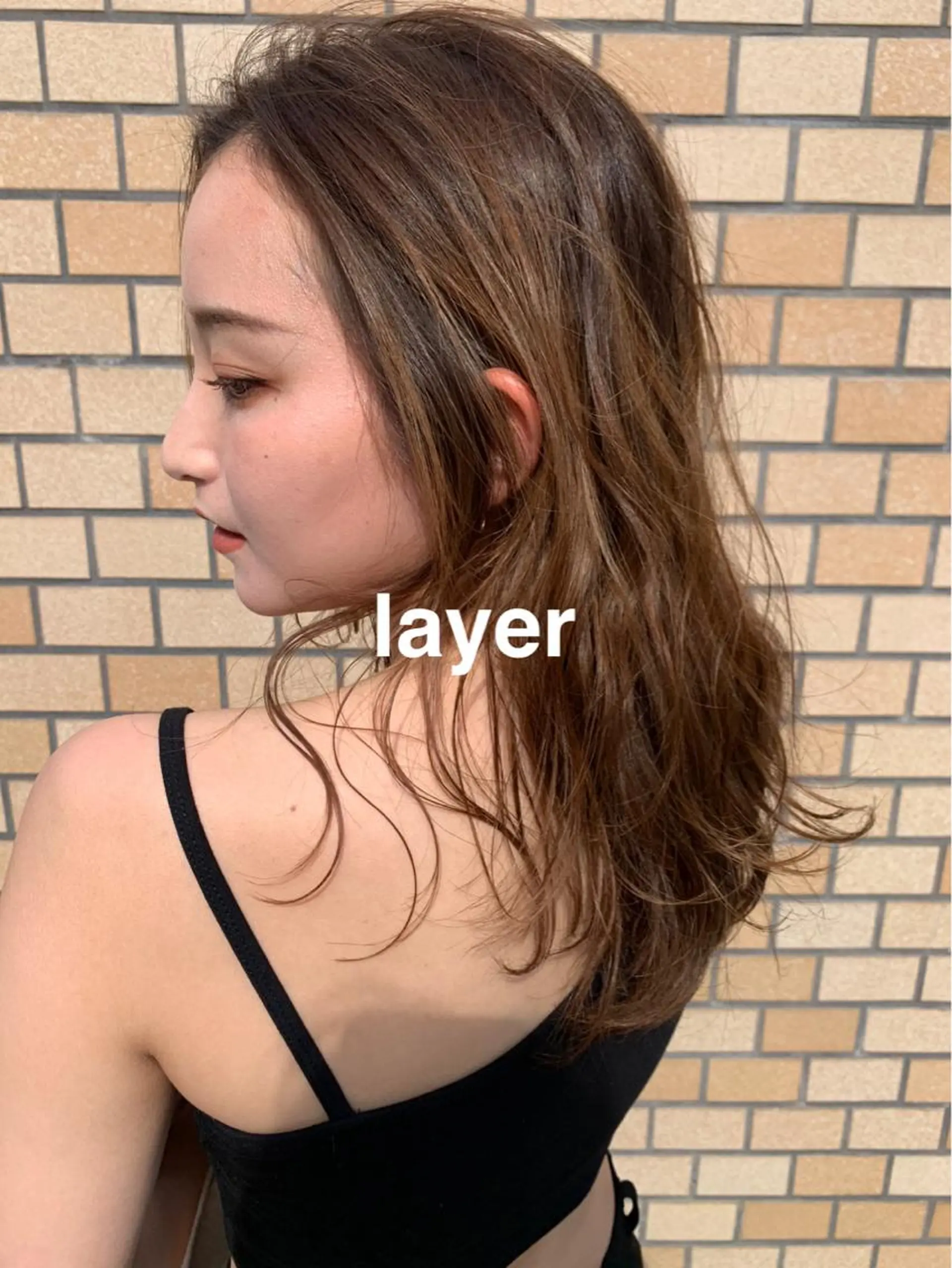 ミディアム カラー レイヤーカット PAIR DAISUKEのヘアスタイル