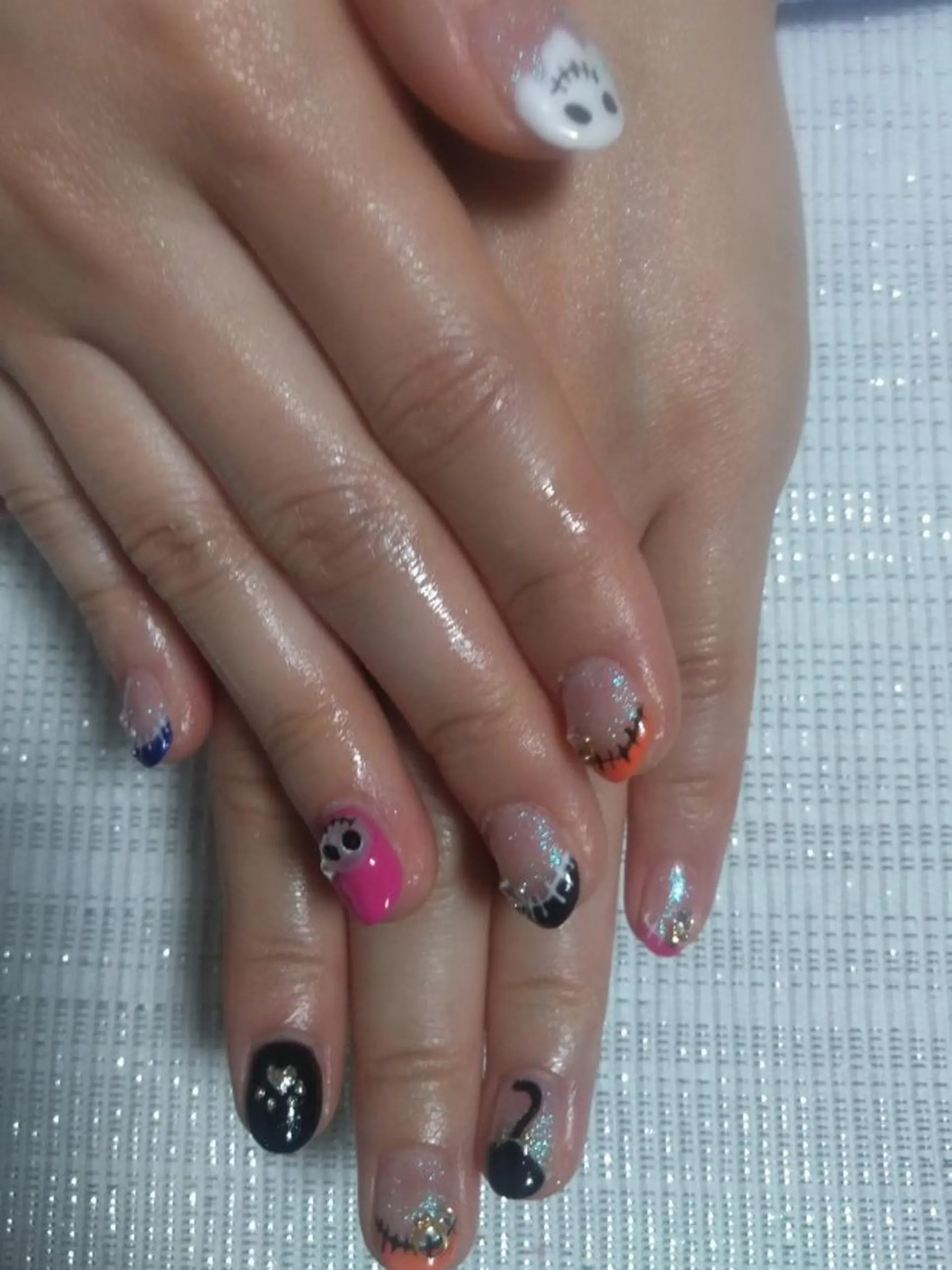 ネイル ジェルネイル ハロウィン エステとネイル ローズコンフォートのネイルデザイン