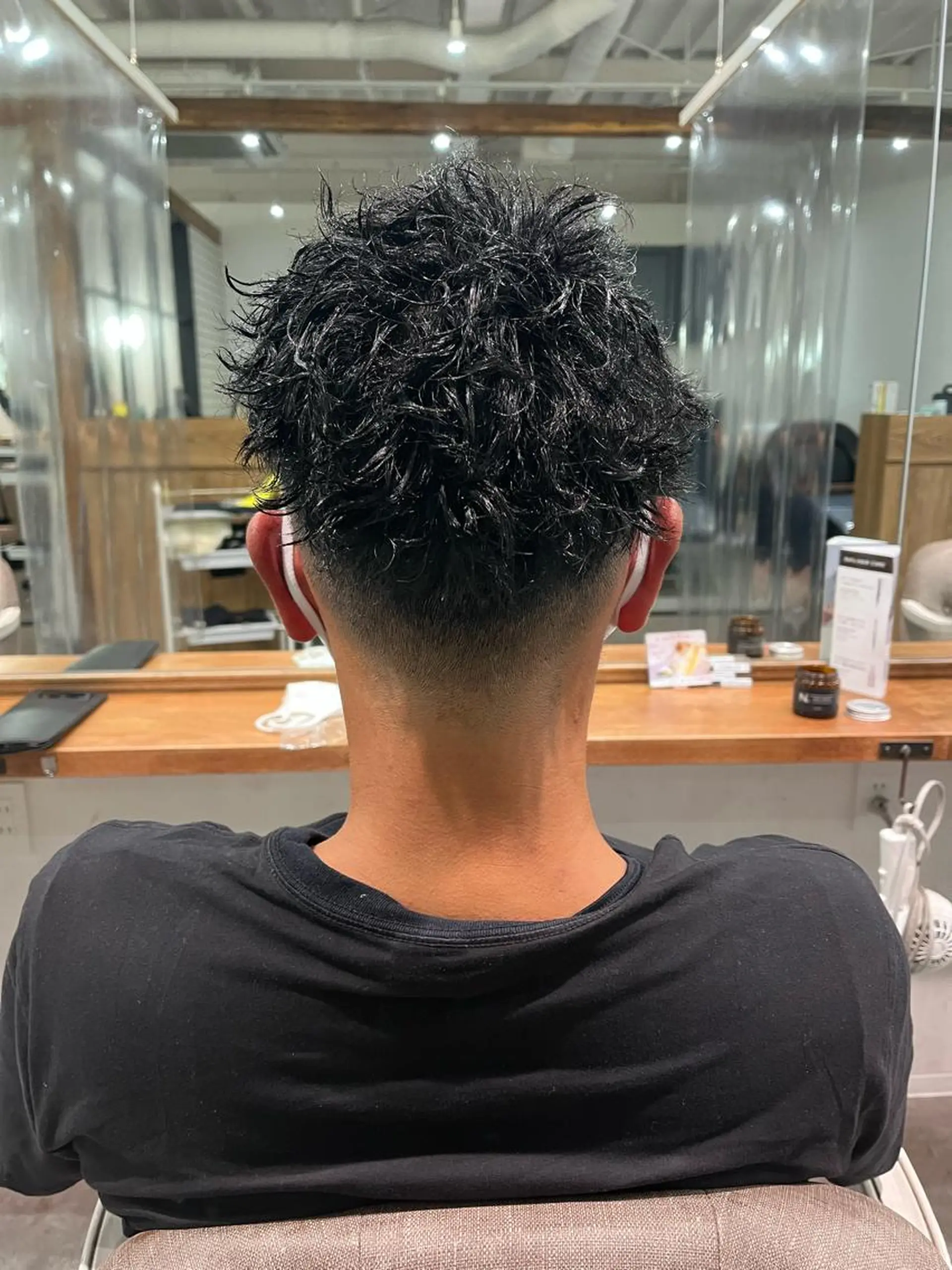 ショート パーマ メンズ アイブロウ メンズパーマ メンズツイストパーマ ツイストパーマ 京都駅メンズカット/ パーマ/Keigoのヘアスタイル