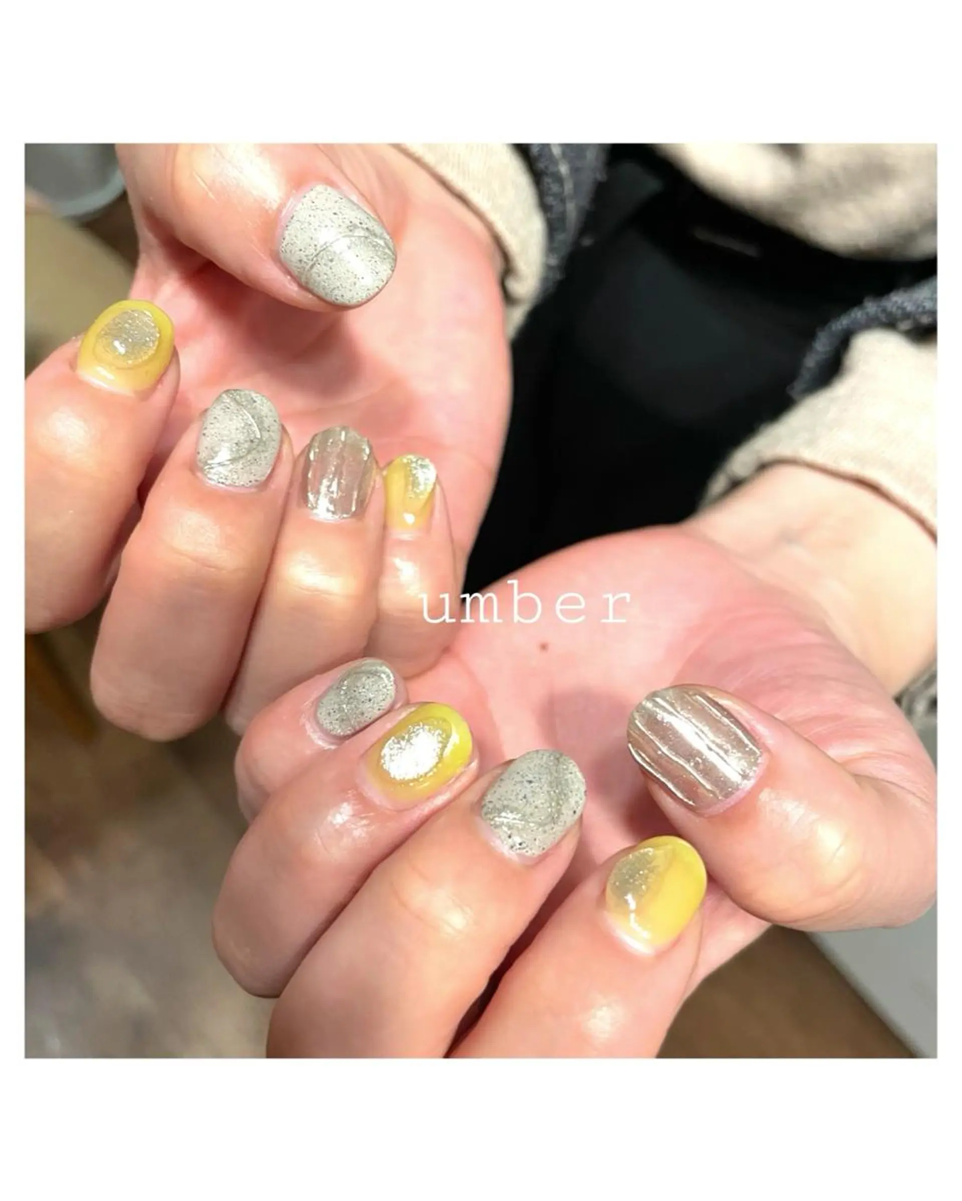 ネイル クリアネイル フラッシュネイル フットネイル フレンチネイル マグネットネイル ハンドネイル umber 三茶1分のネイルデザイン