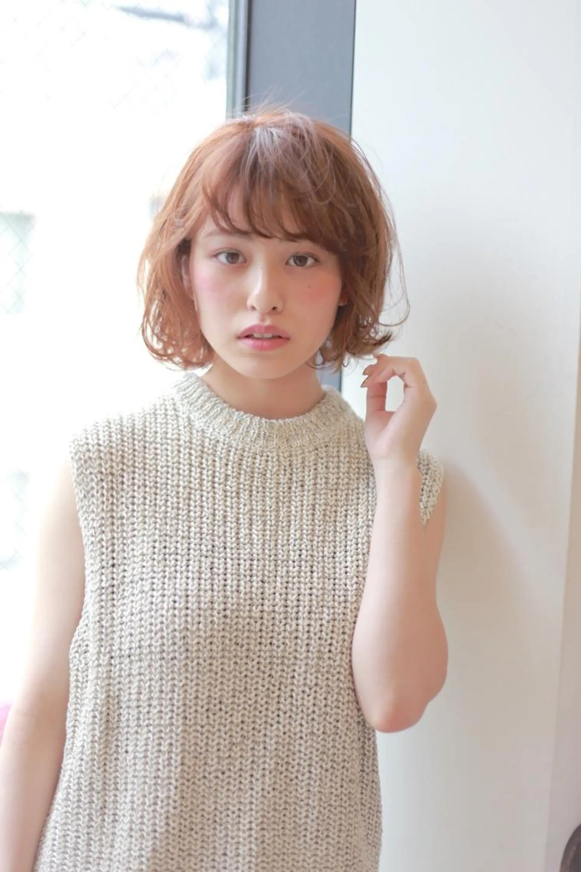 ミディアム 松島 涼花のヘアスタイル