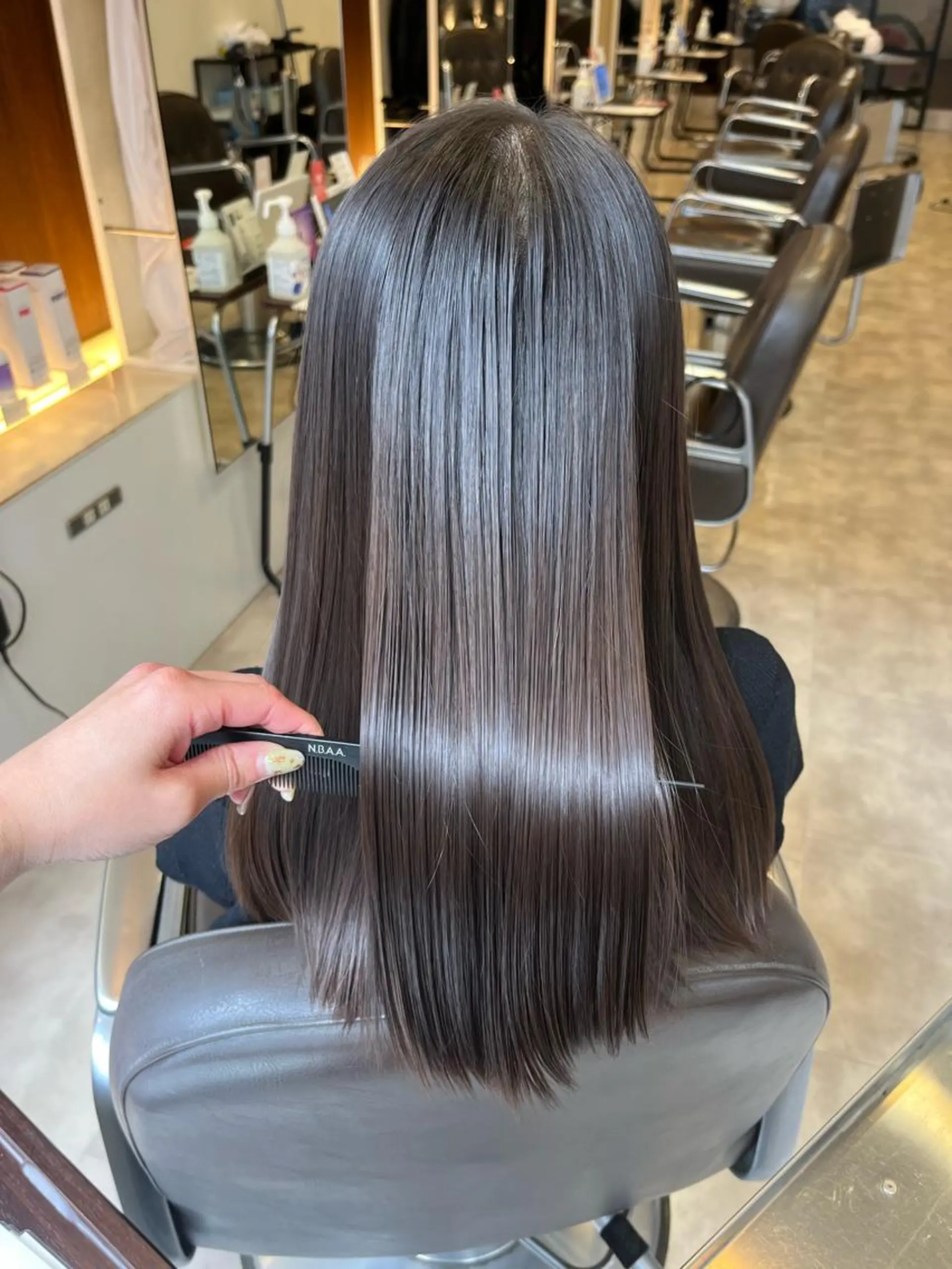 セミロング カラー カット ヘアカラー ✨楠木 愛理✨のヘアスタイル