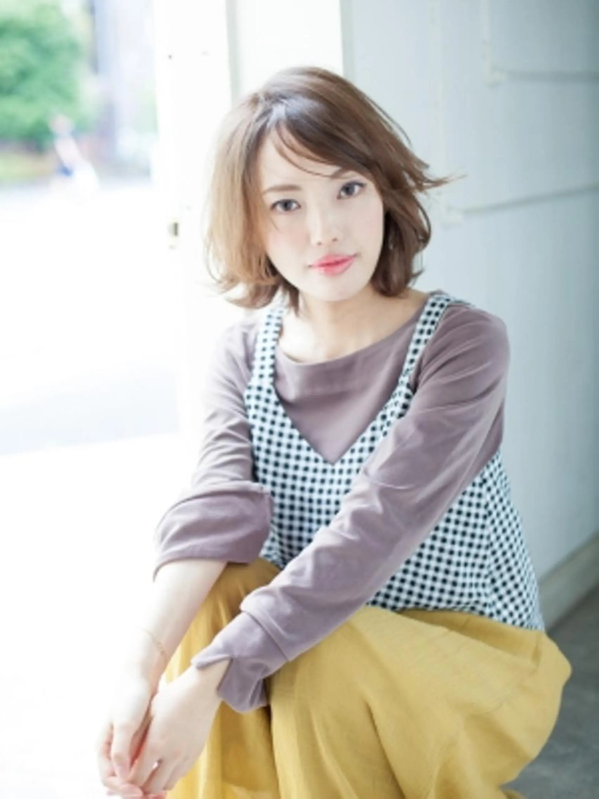 ミディアム カラー パーマ ヘアアレンジ amie 高崎 【アミ】のヘアスタイル