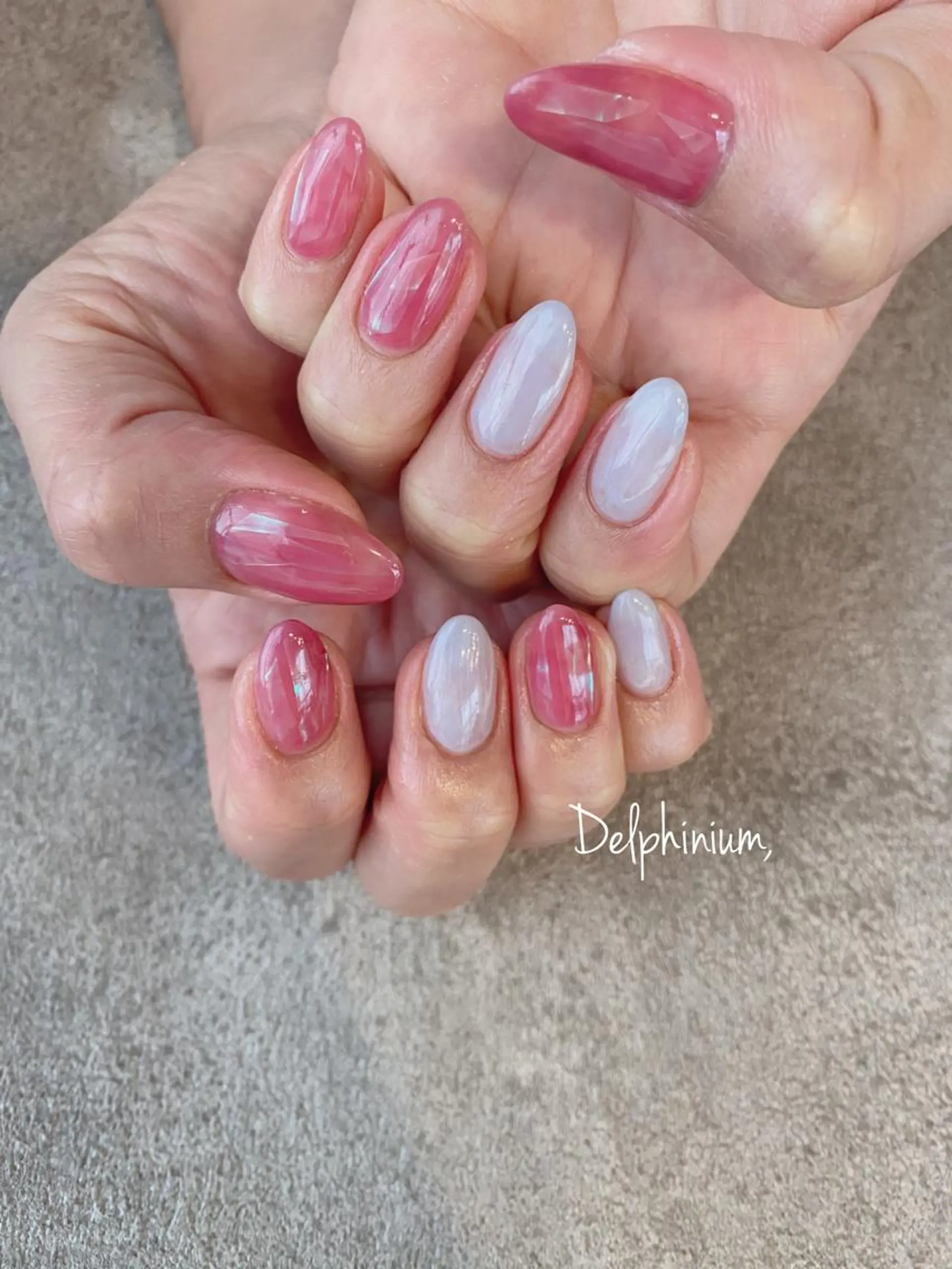 ネイル ジェルネイル パラジェル シンプルネイル ハンドネイル 岡本 友恵のネイルデザイン