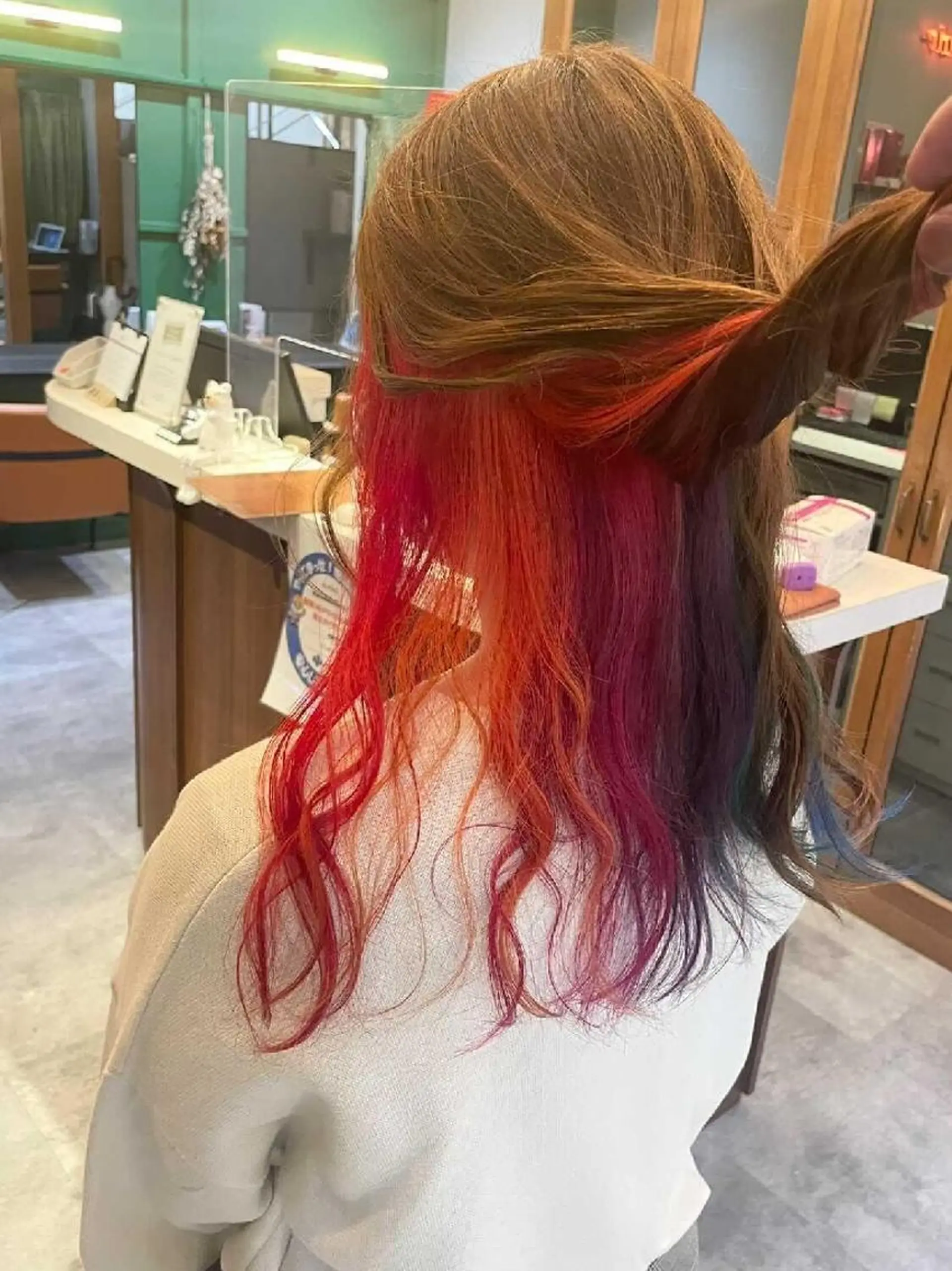 ミディアム カラー 髪質改善ストレート Kantaのヘアスタイル