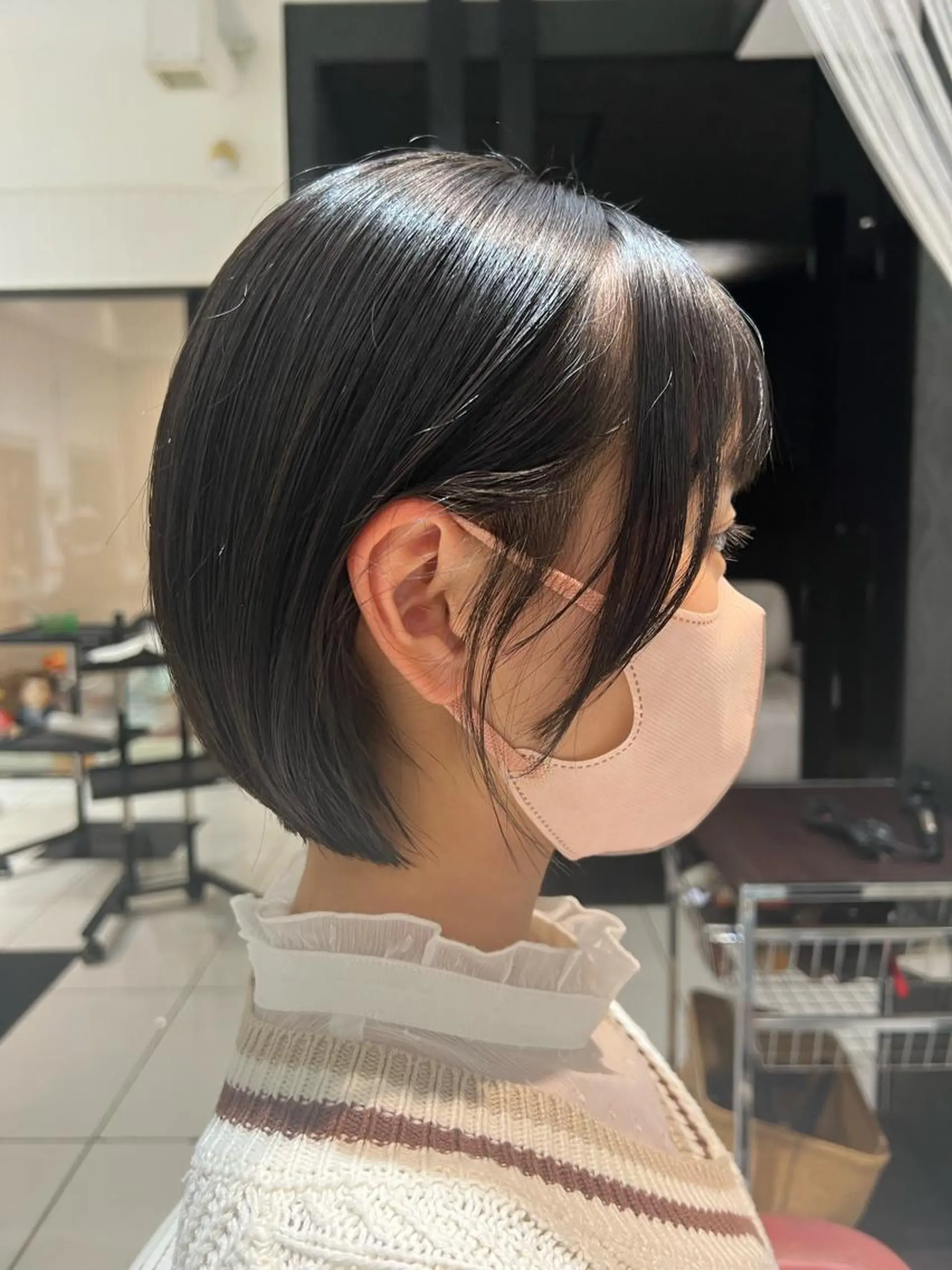 ショート ボブ ＊インナーカラー＊ 植松彩音のヘアスタイル