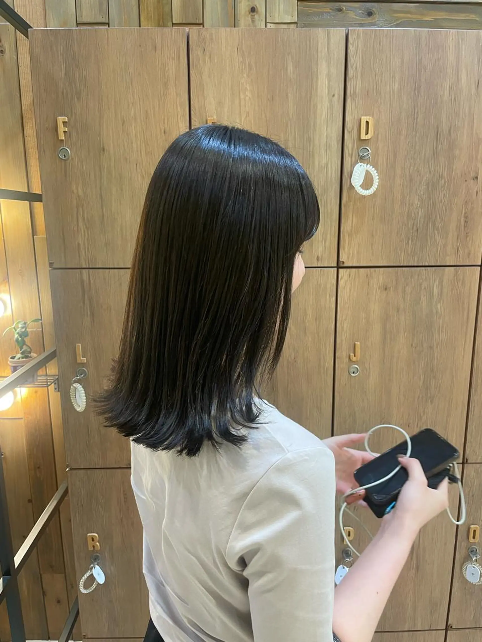 ミディアム 韓国カラー／エクステ 松戸梨杏のヘアスタイル