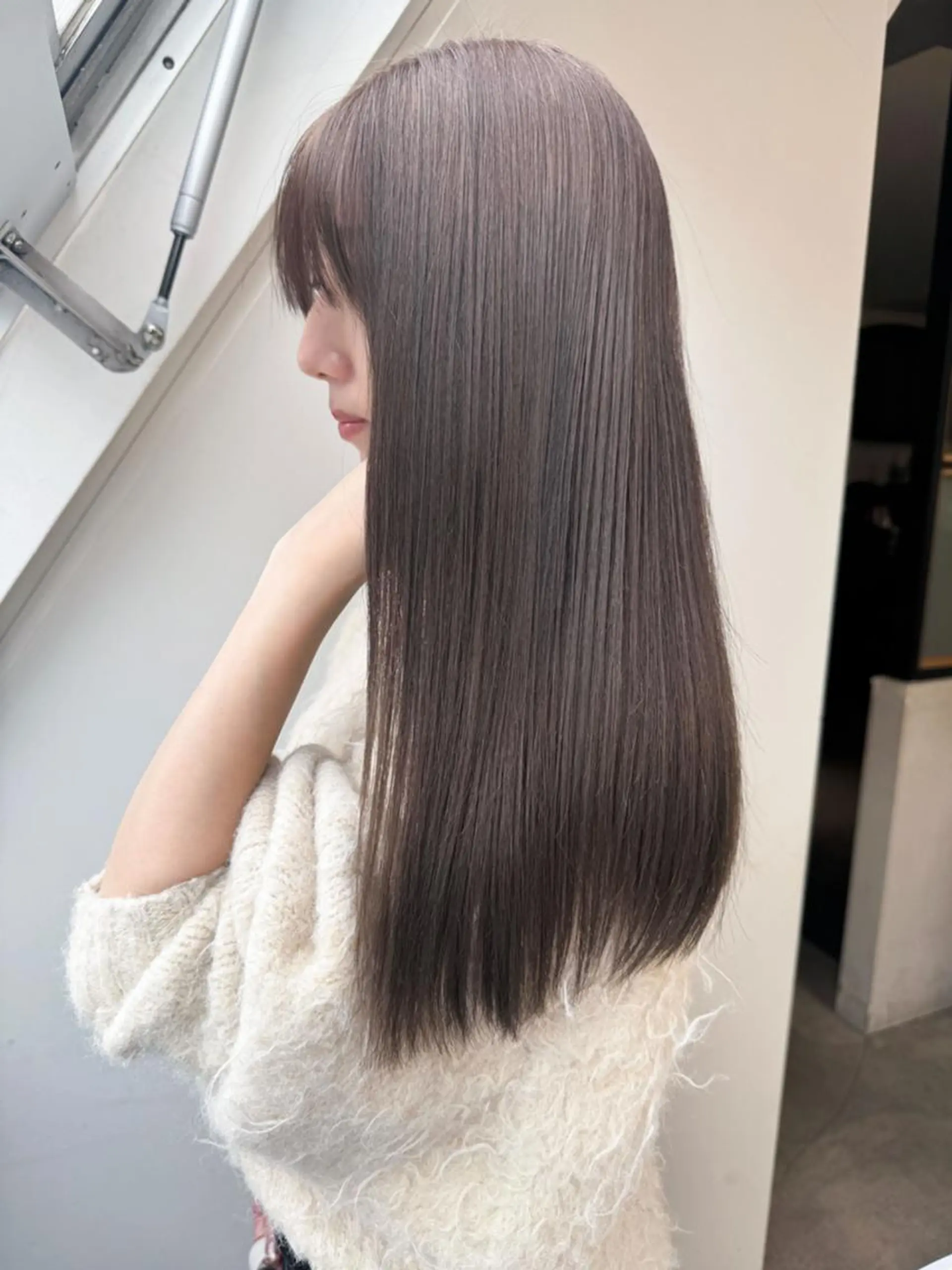 ロング 髪質改善 縮毛矯正 トリートメント 縮毛矯正🤎髪質改善 カラー🤎めぐみのヘアスタイル