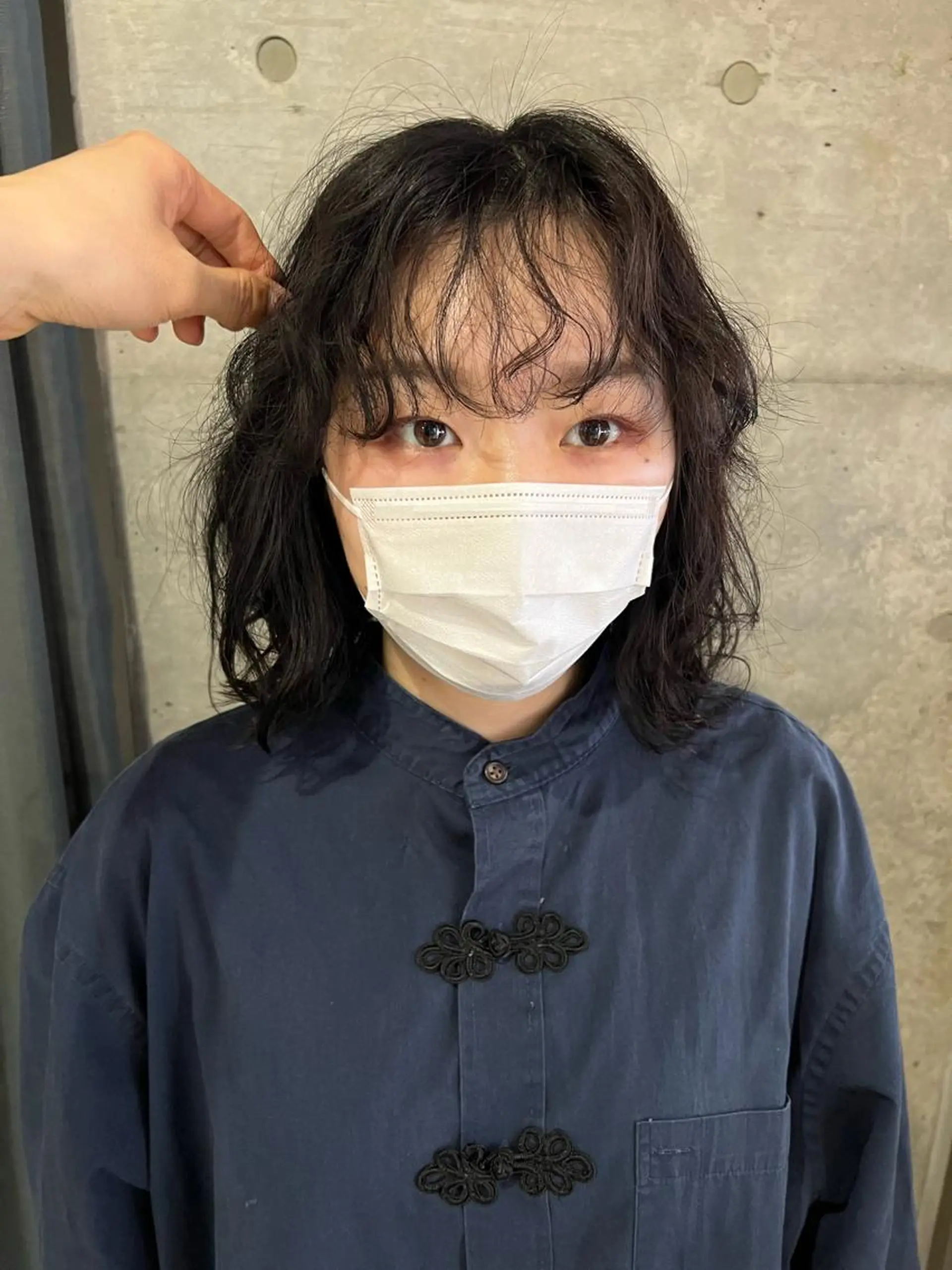 ミディアム パーマ ボブパーマコテ巻き風 パーマNo1深江秀平のヘアスタイル