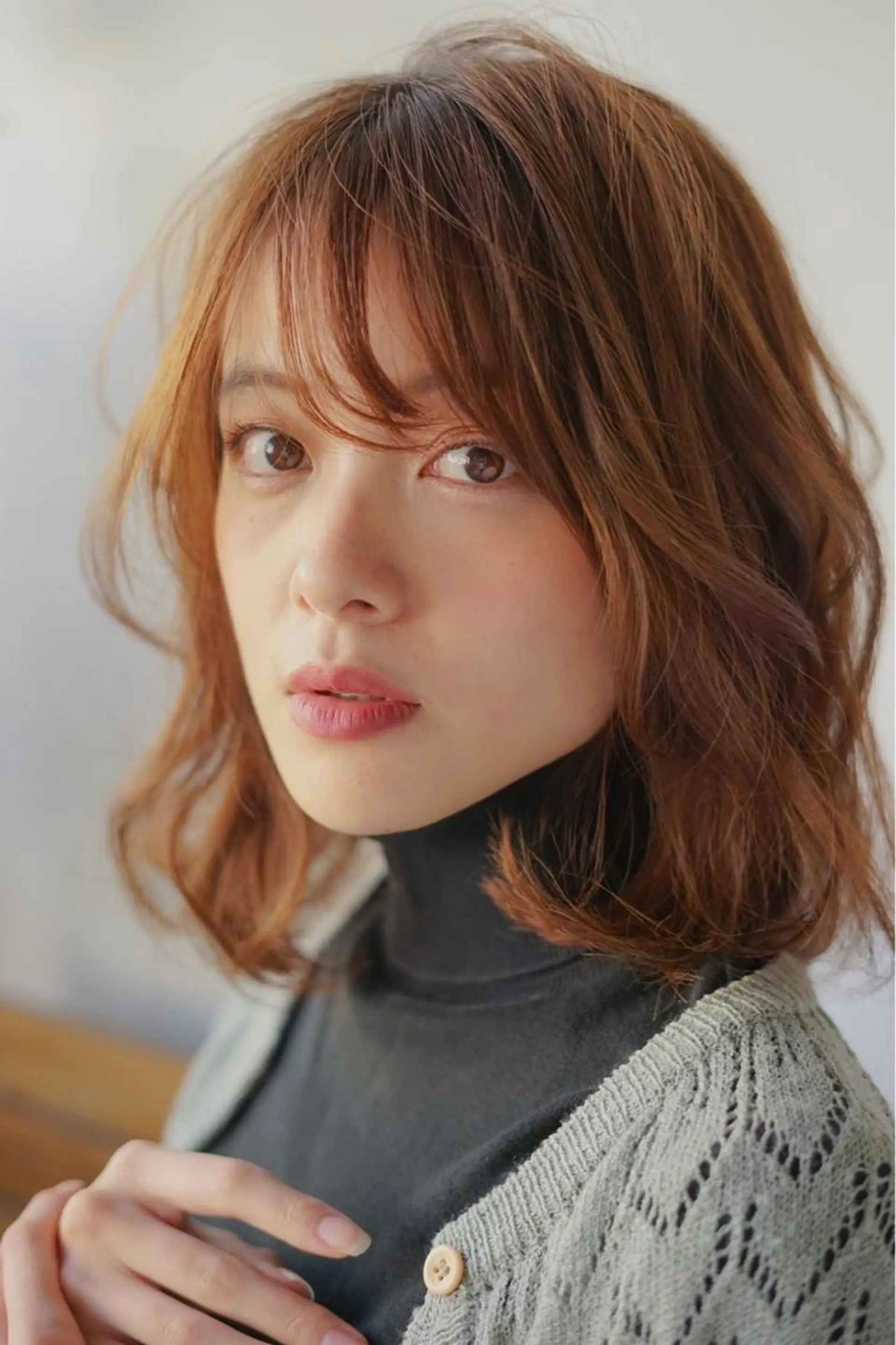 ミディアム カット トリートメント 骨格/顔タイプ/ パーソナルカラー菅原のヘアスタイル