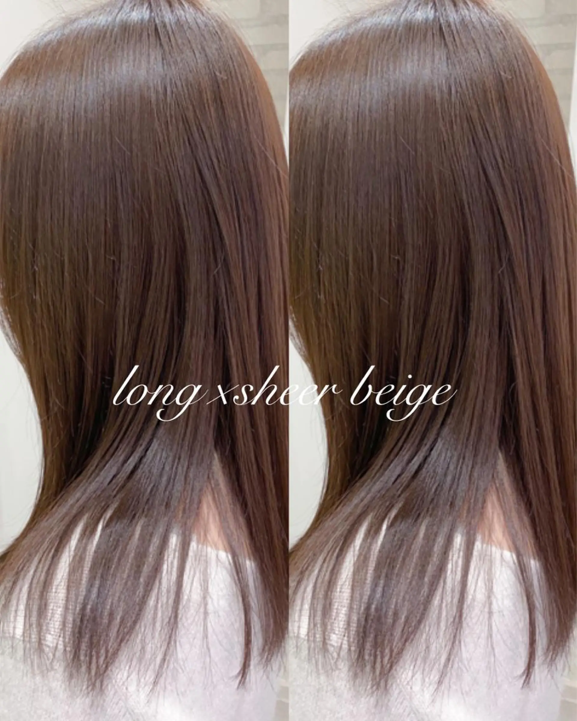 セミロング カラー トリートメント 横浜🍒ルーツカラー エクステ／RIEのヘアスタイル