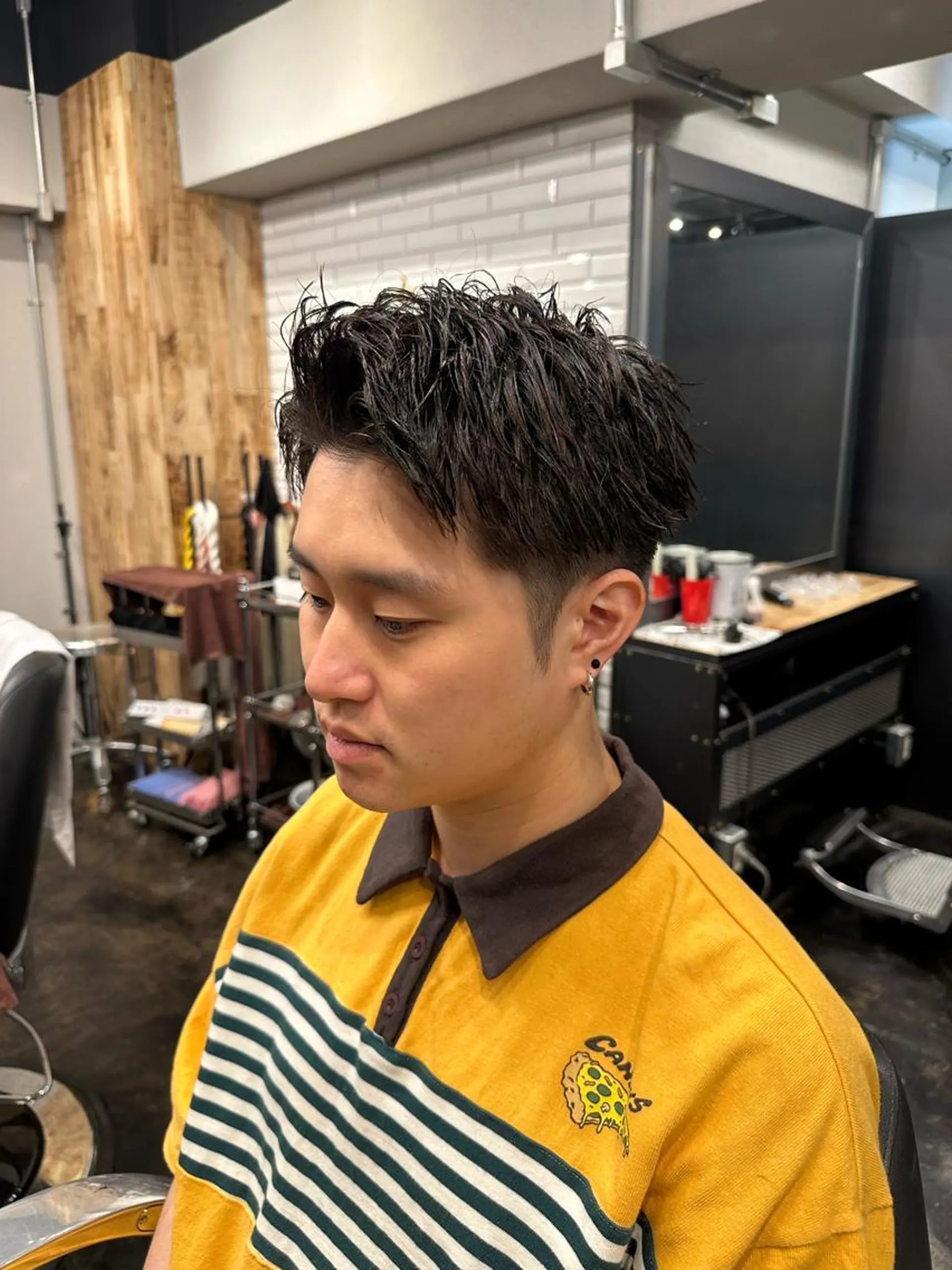 ショート メンズ ツイスパ/メンズ パーマ/歩夢のヘアスタイル