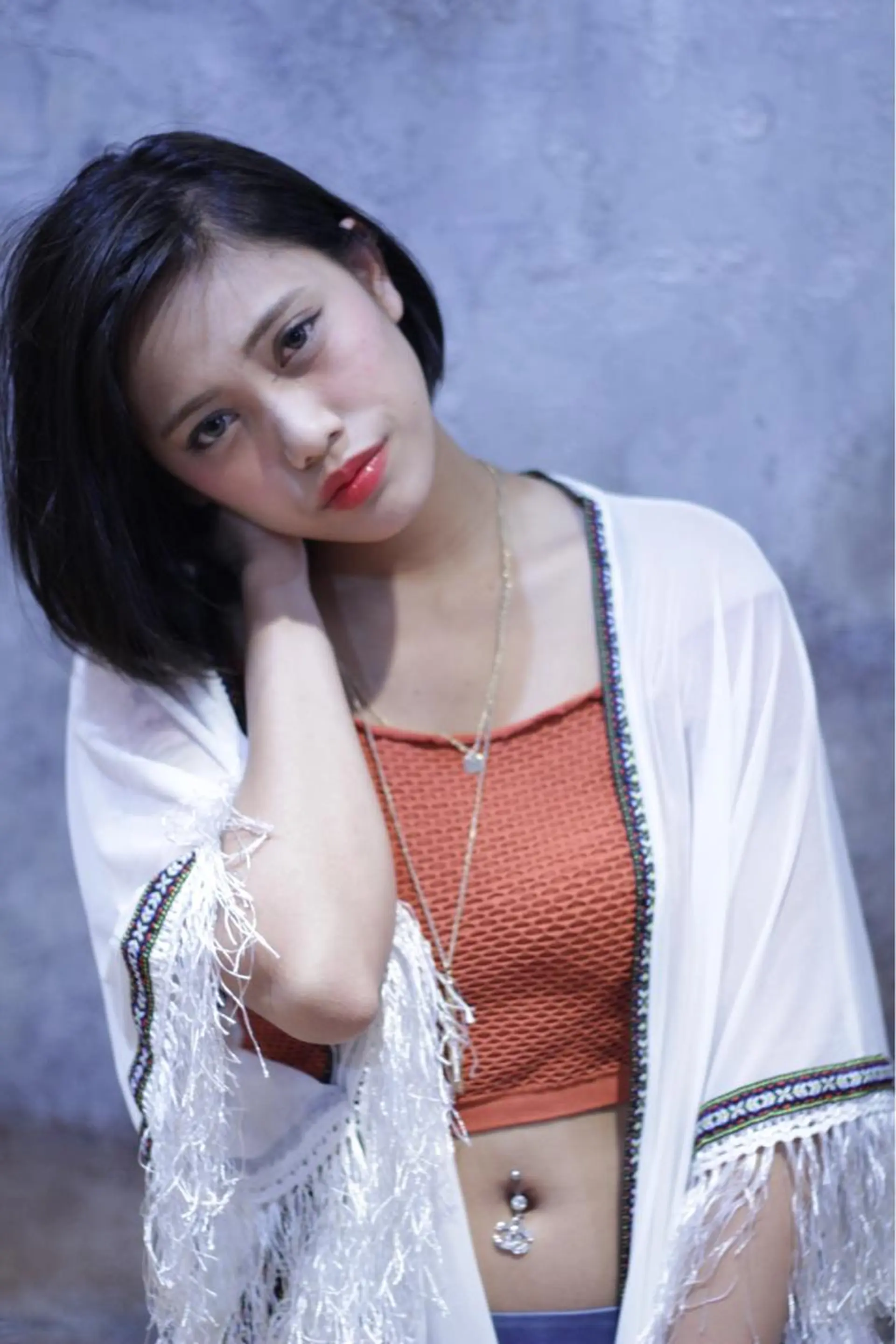 ショート ボブ かきあげバング カット ヤマダ タケトのヘアスタイル