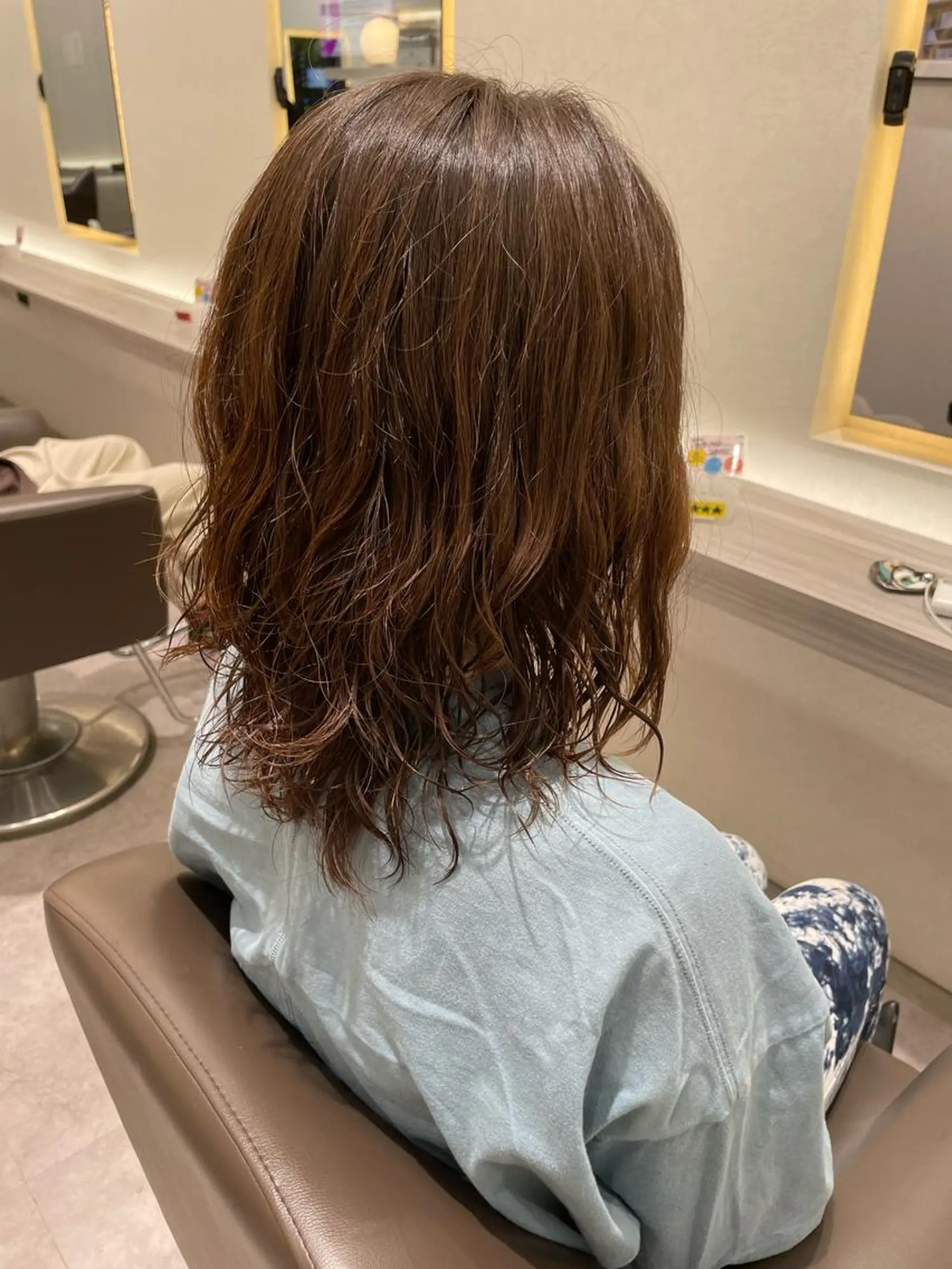 ロング パーマ カット パーマ トリートメント ヘアセット Reginavita栄所属・パーマ×メッシュ/ 本日空き○/岡本一真のヘアスタイル