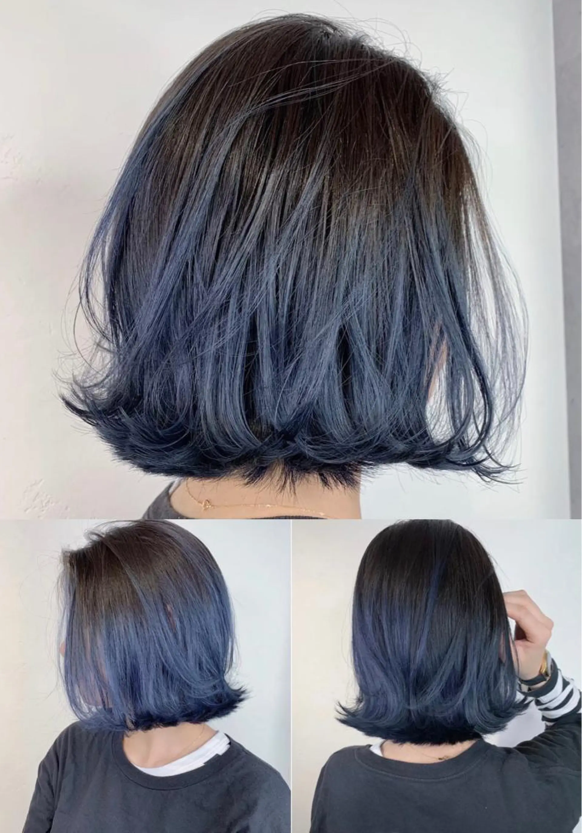 セミロング カラー _WHITE 高槻のヘアスタイル