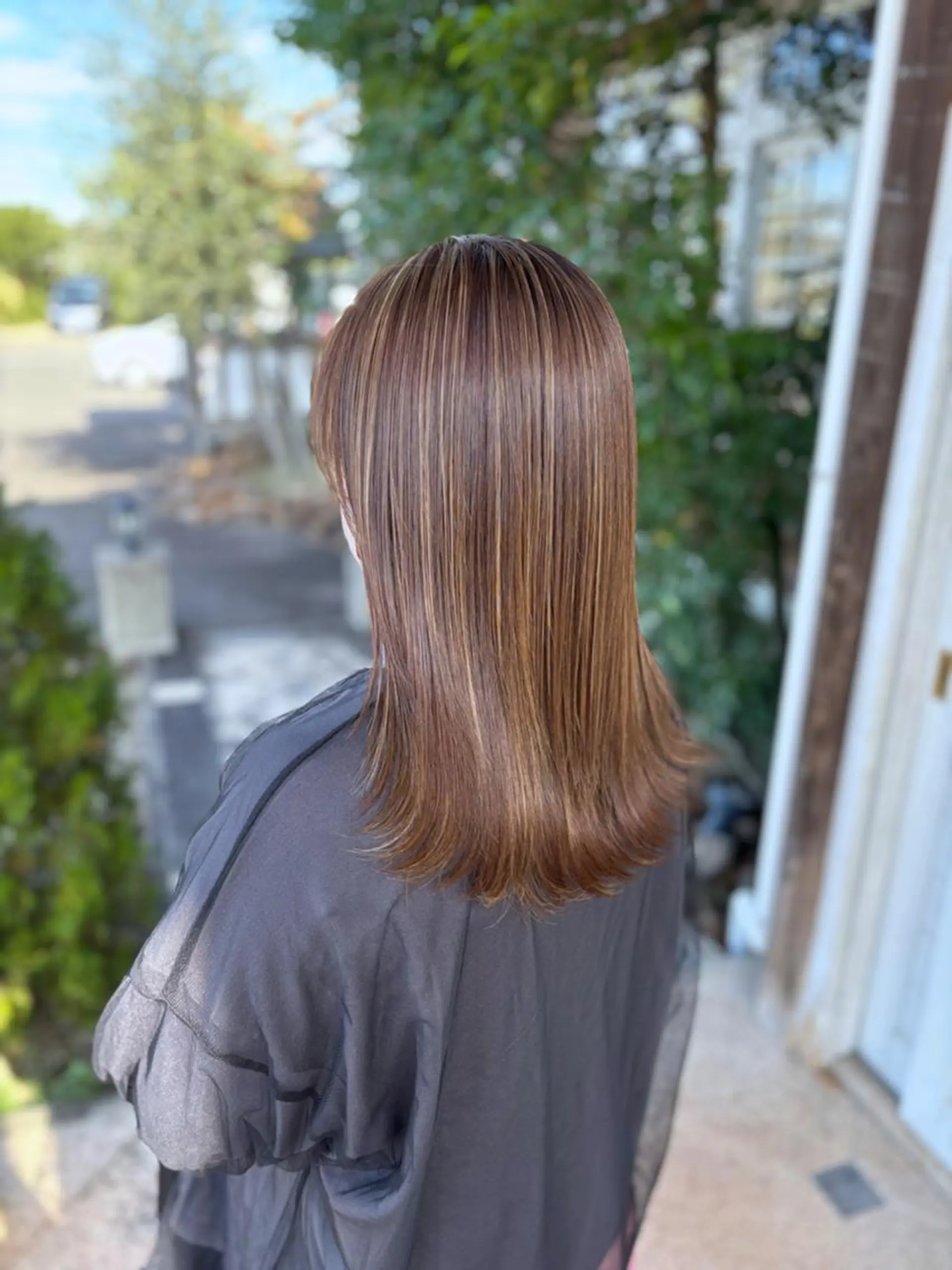 セミロング カット ヘアカラー トリートメント 市川 文二朗✂︎のヘアスタイル