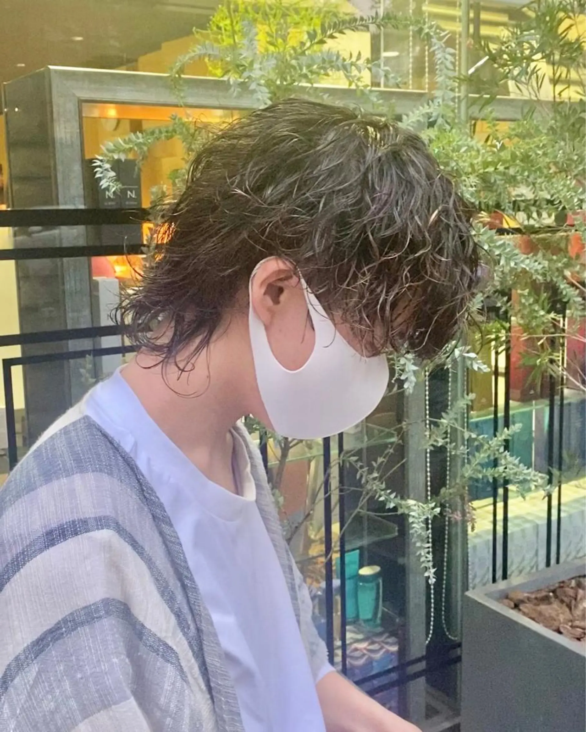 ショート メンズ メンズウルフカット ウルフカット カット パーマ ヘアセット 似合わせレイヤーカ ット　ʚɞ riiのヘアスタイル