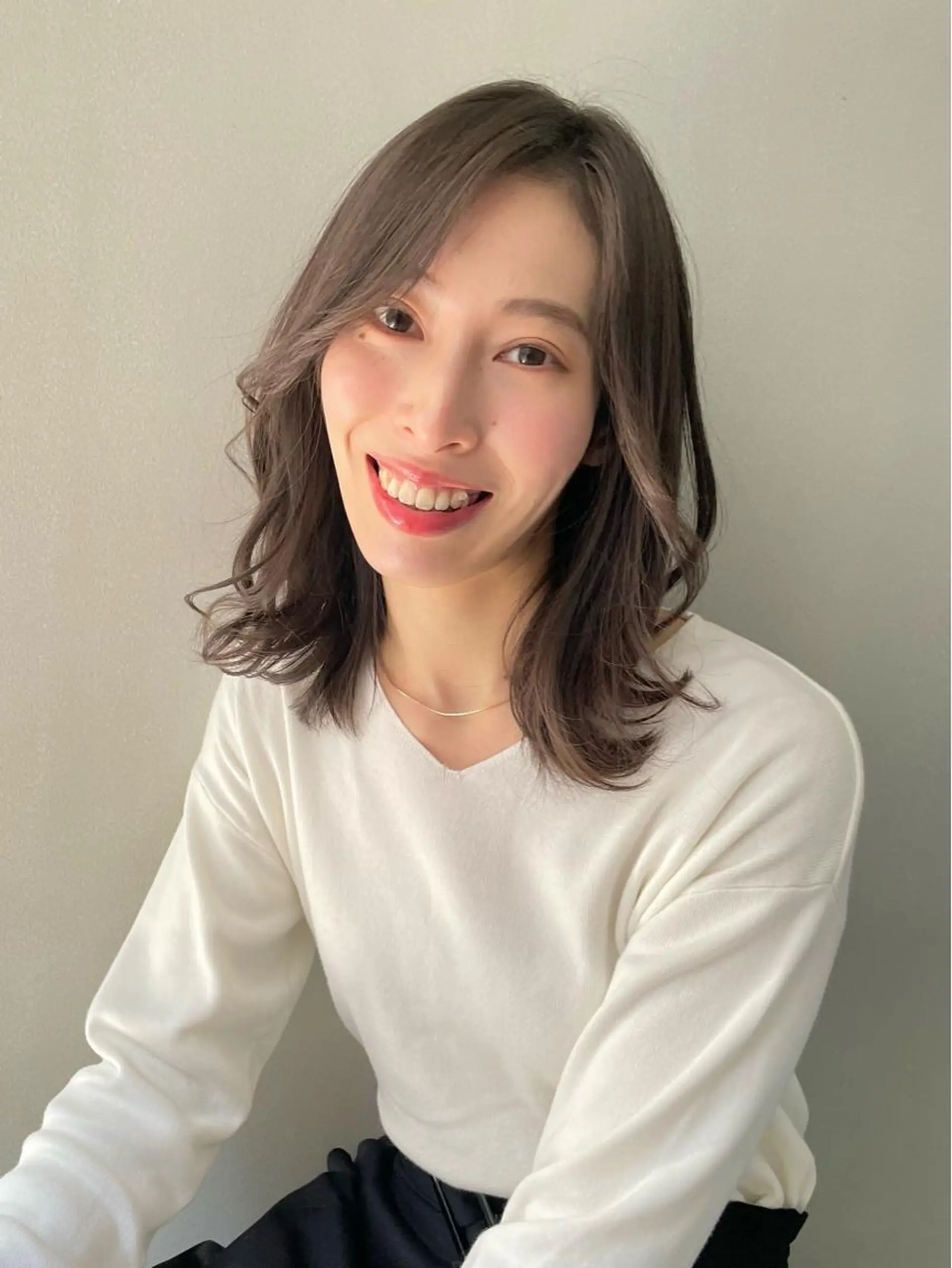 ミディアム カラー ツヤ美髪💐 髪質改善/高山愛来のヘアスタイル