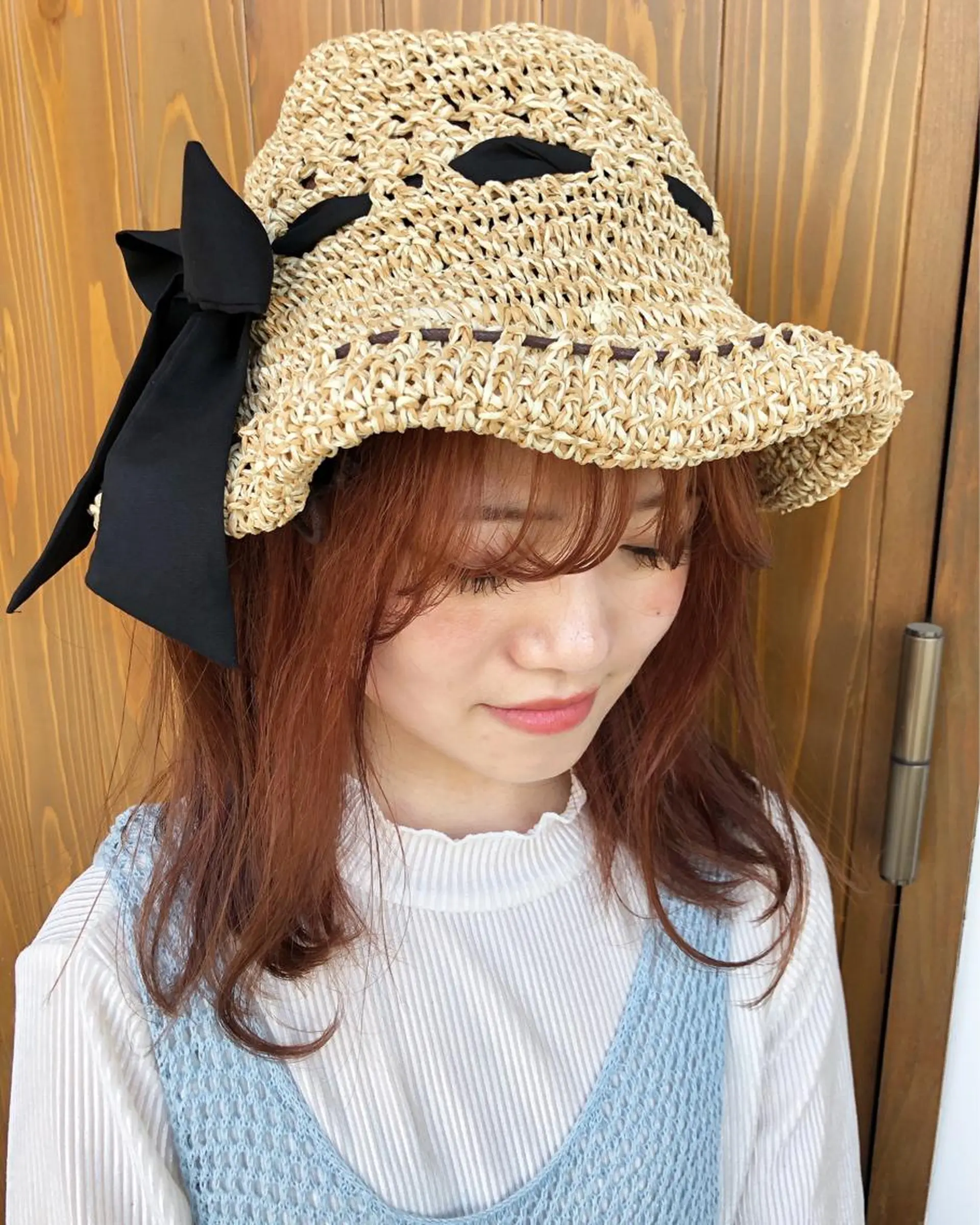 ミディアム クロスパーマ× 透明感カラー✂︎のヘアスタイル