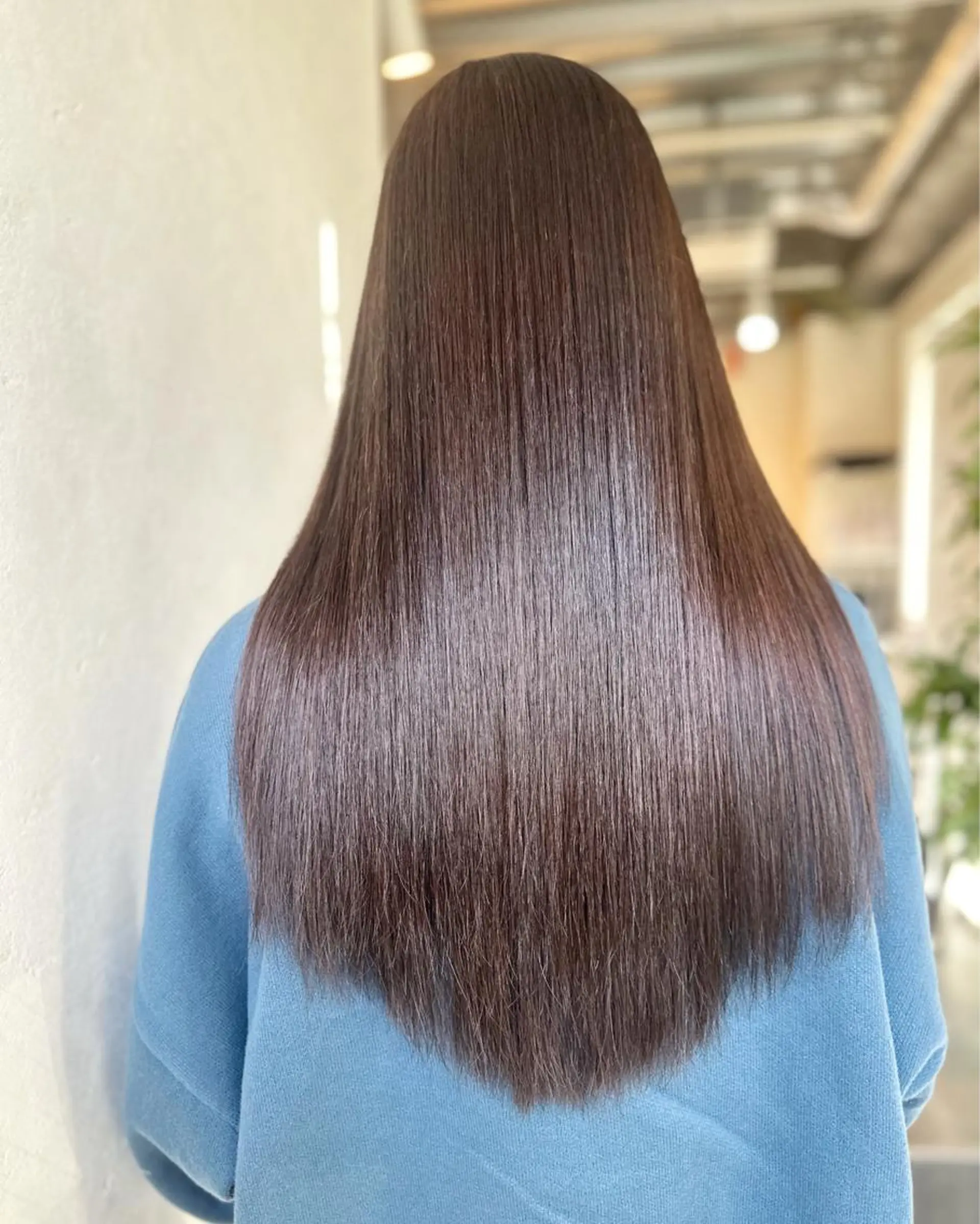 ロング お団子ヘア アッシュ ボブ ローシニヨン くびれヘア うる艶カラー美容師 ayumiのヘアスタイル