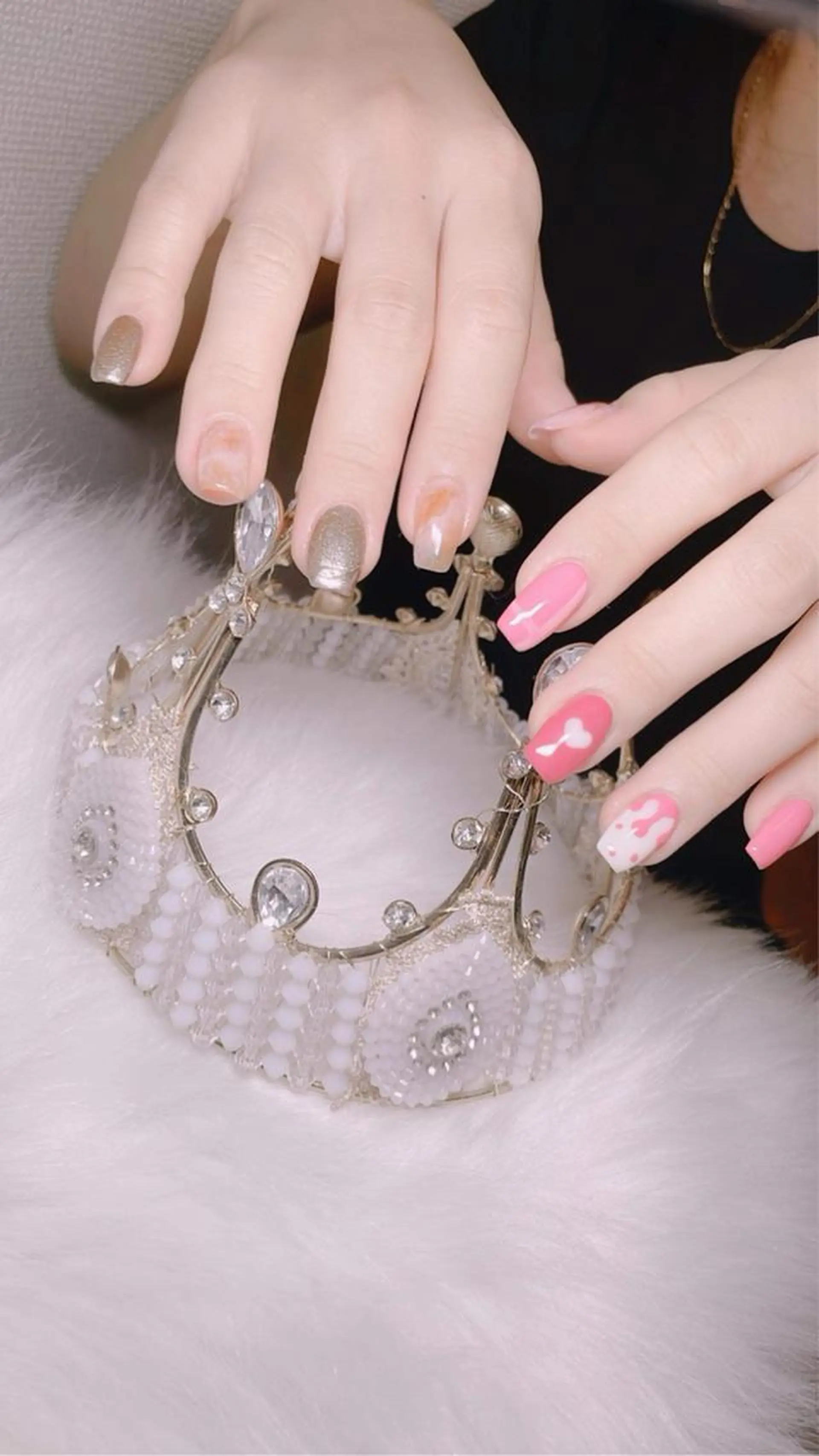 ネイル アートネイル フレンチネイル ジェルネイル 韓国ネイル マグネットネイル Anh 高田馬場のネイルデザイン