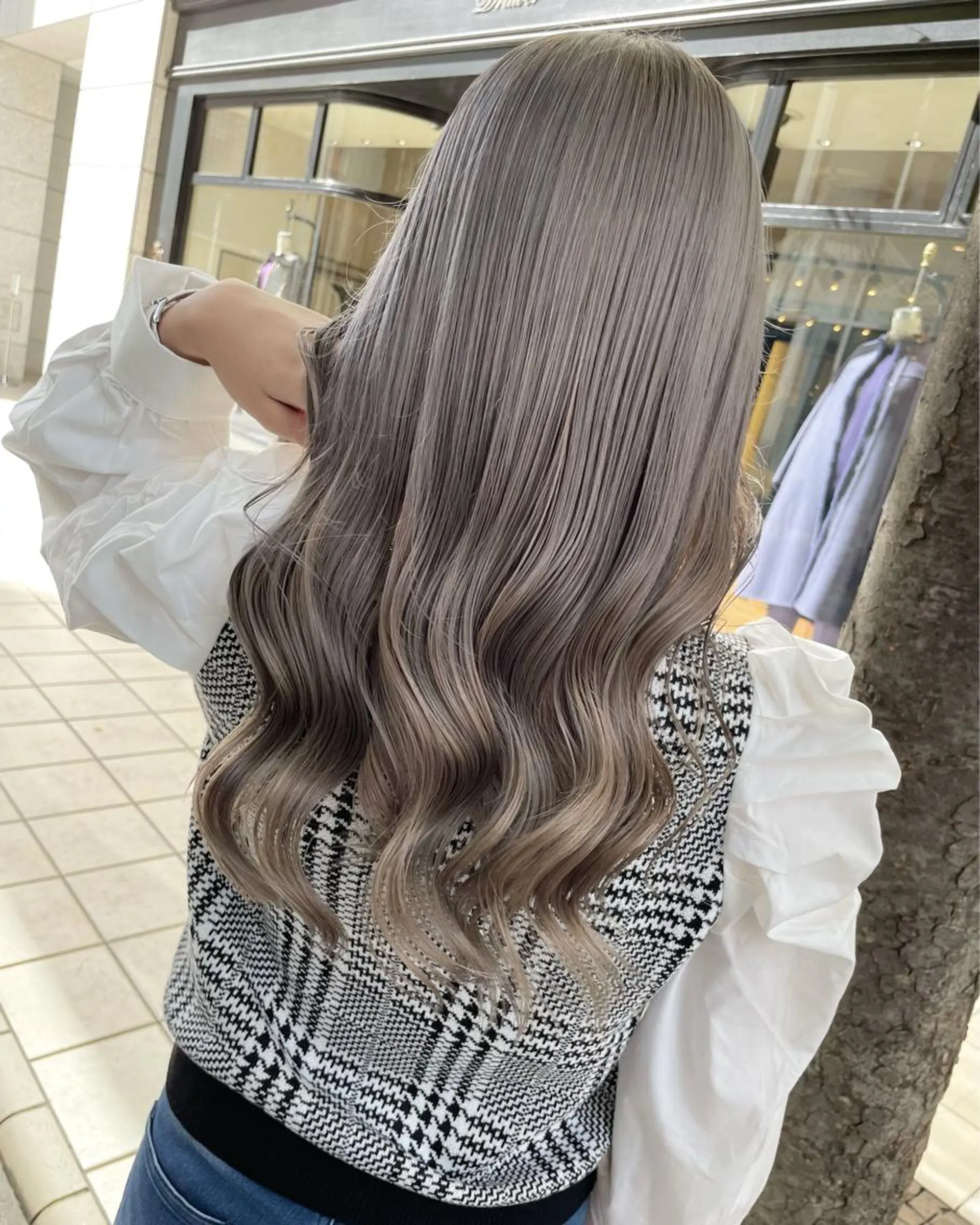 ロング カラー カット ヘアカラー 髪質改善will hairdesignのヘアスタイル