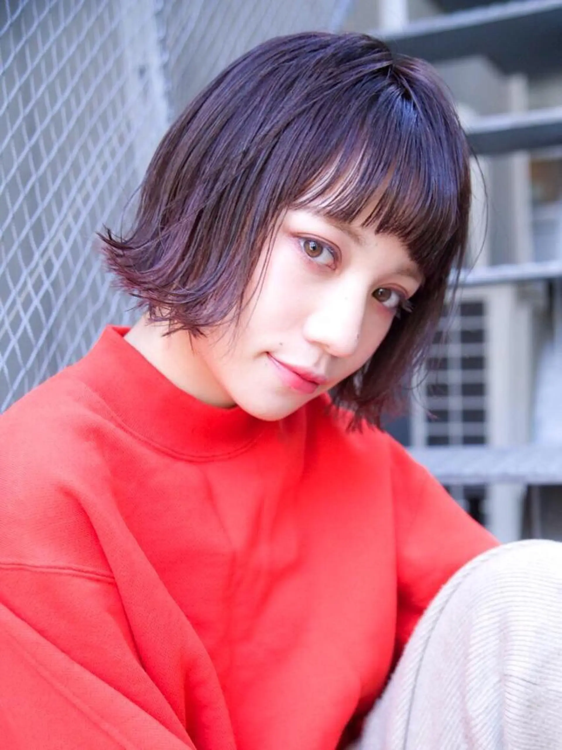 ミディアム カラー hao所属・西山 頌太のヘアスタイル