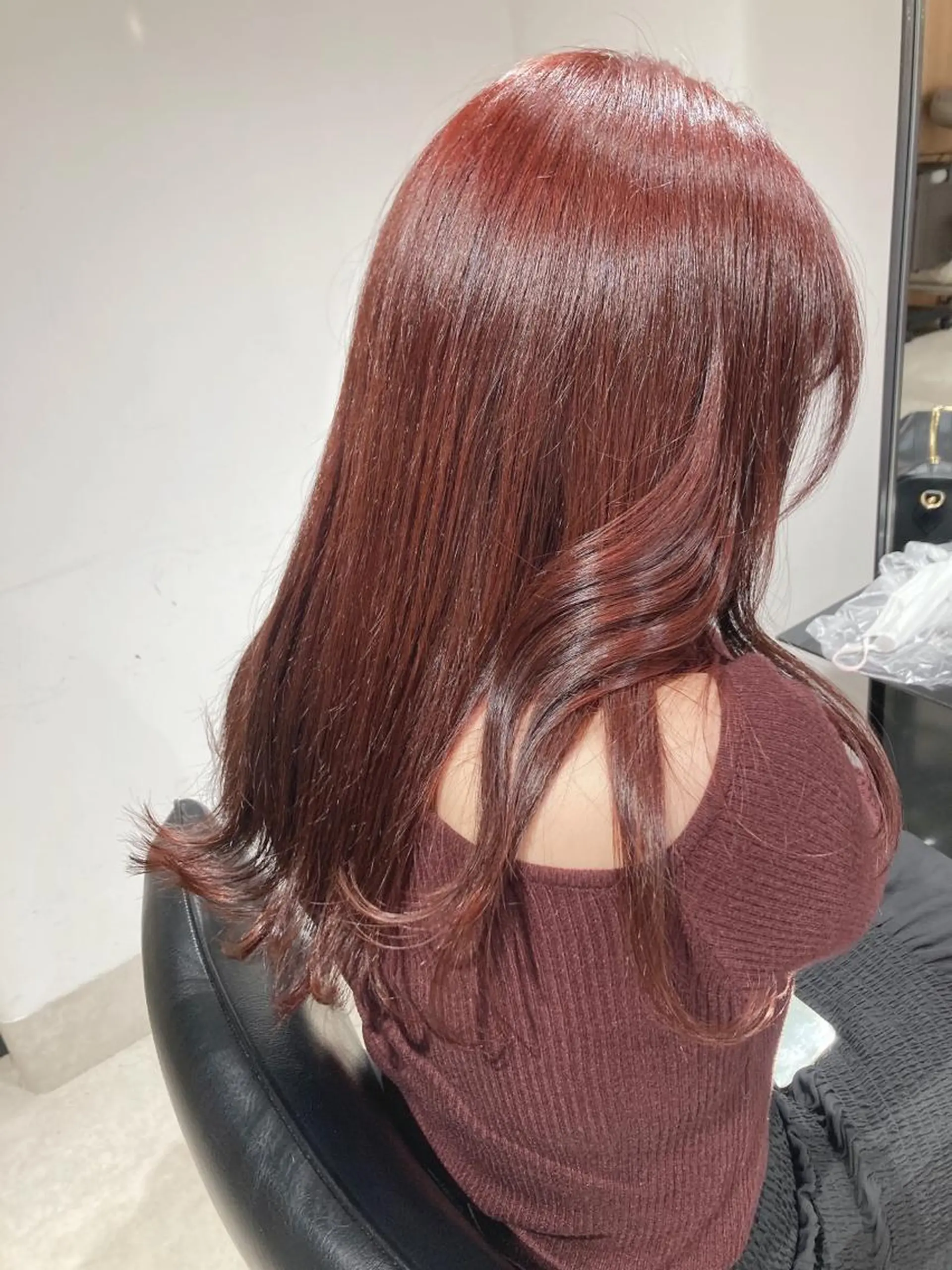 ロング カラー ブリーチ ブリーチなしカラー ピンクカラー パープルカラー カット ヘアカラー トリートメント ヘッドスパ GO TODAY  SHAIRE  SALON   渋谷モディ所属・スキバサミを使わない カット🌼唯🌼のヘアスタイル