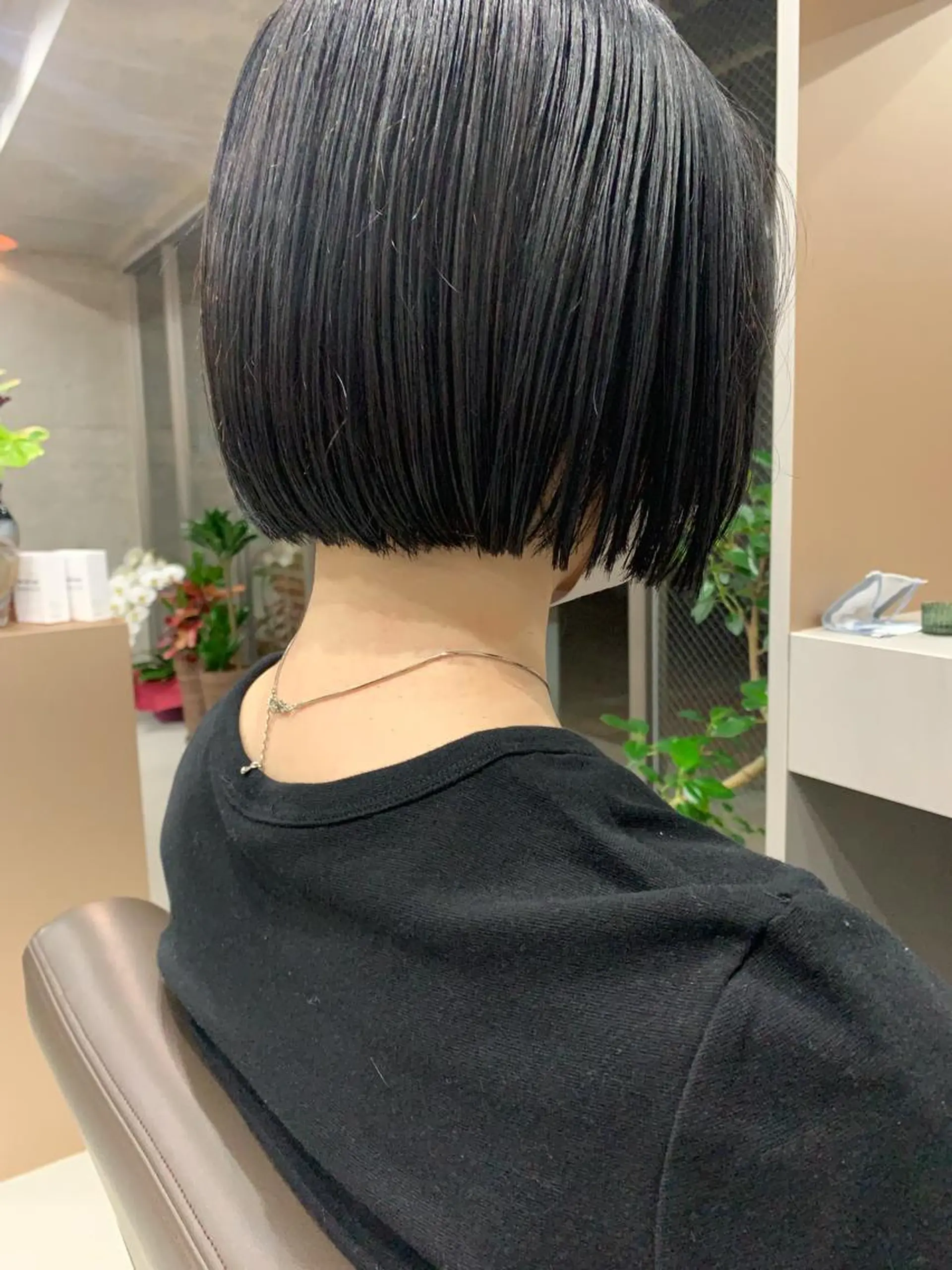 ショート カラー ボブパーマコテ巻き風 パーマNo1深江秀平のヘアスタイル