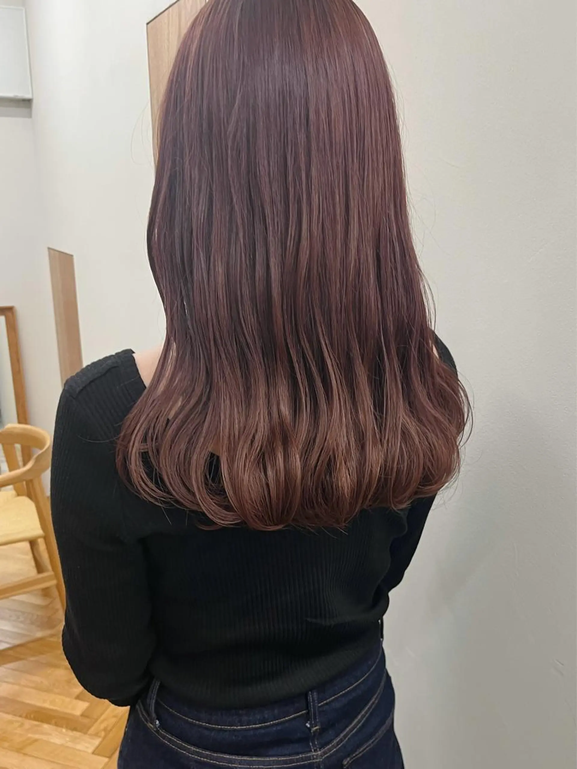 セミロング カラー ブラウンカラー ピンクカラー ピンクブラウン ヘアカラー トリートメント 西山 紗耶香🪽 透明感カラー/ボブのヘアスタイル