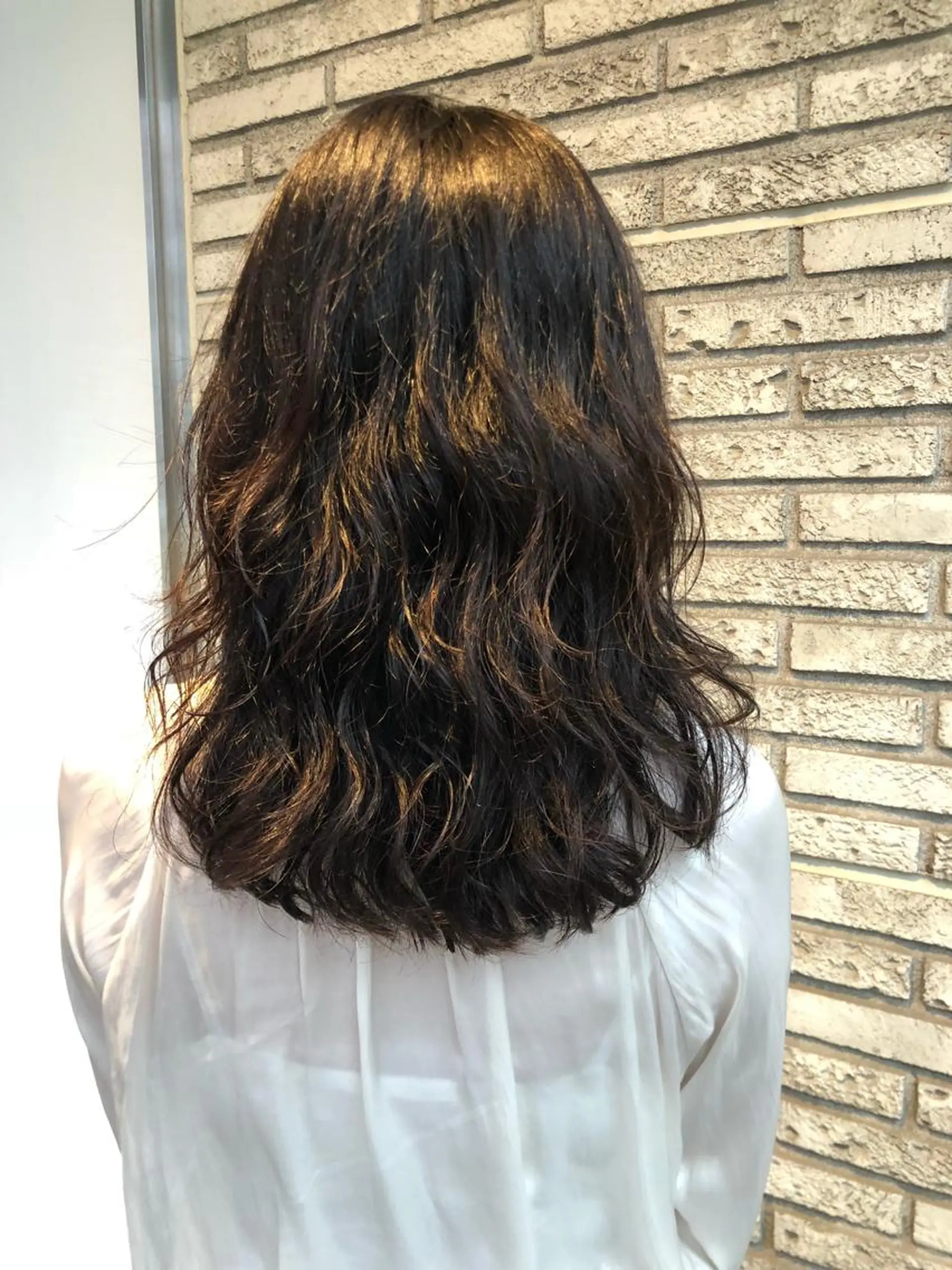 セミロング パーマ セミロングパーマ 小久保 なるみのヘアスタイル