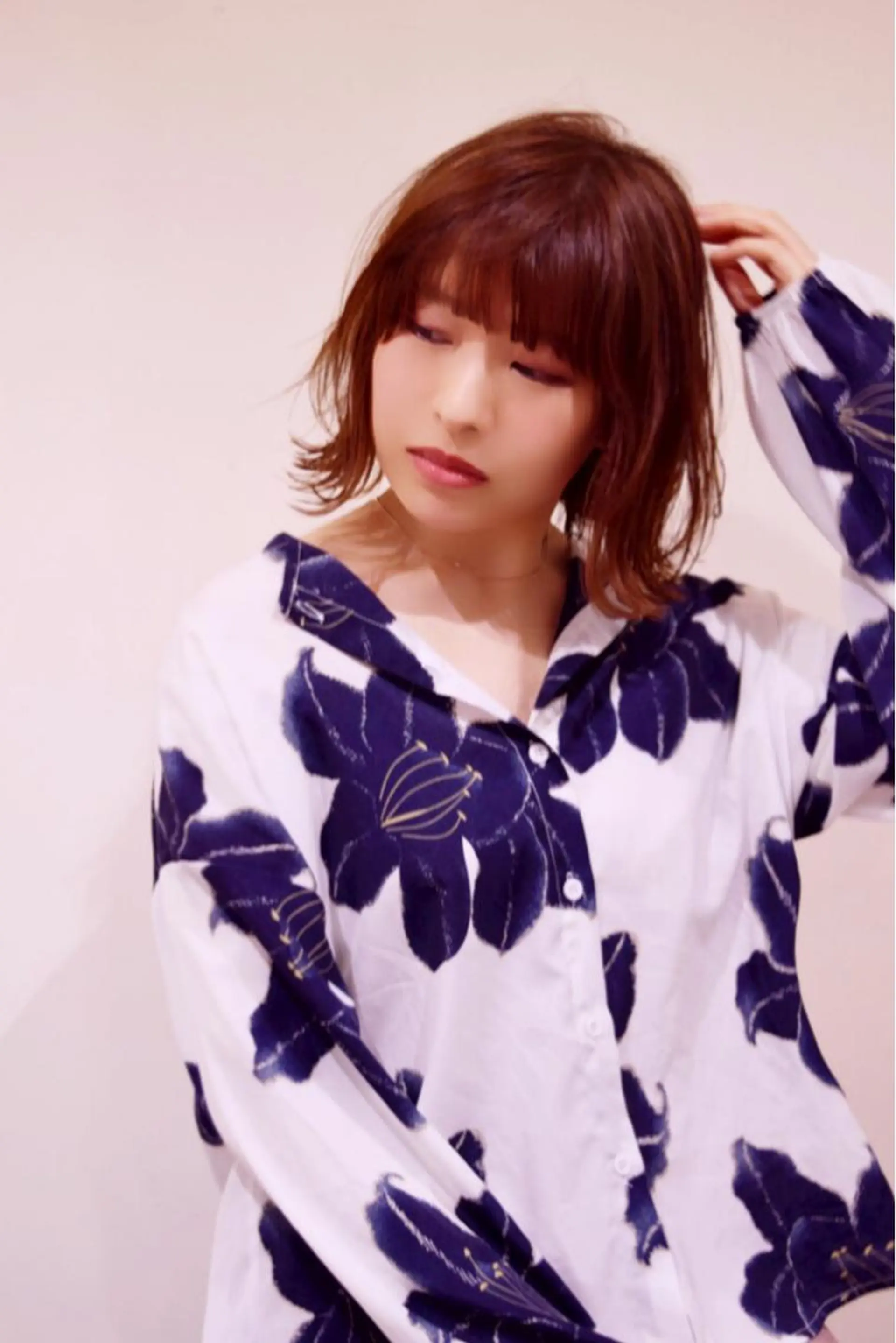 ミディアム カラー カット アザマ　ヤスカツ _rosso 川口のヘアスタイル