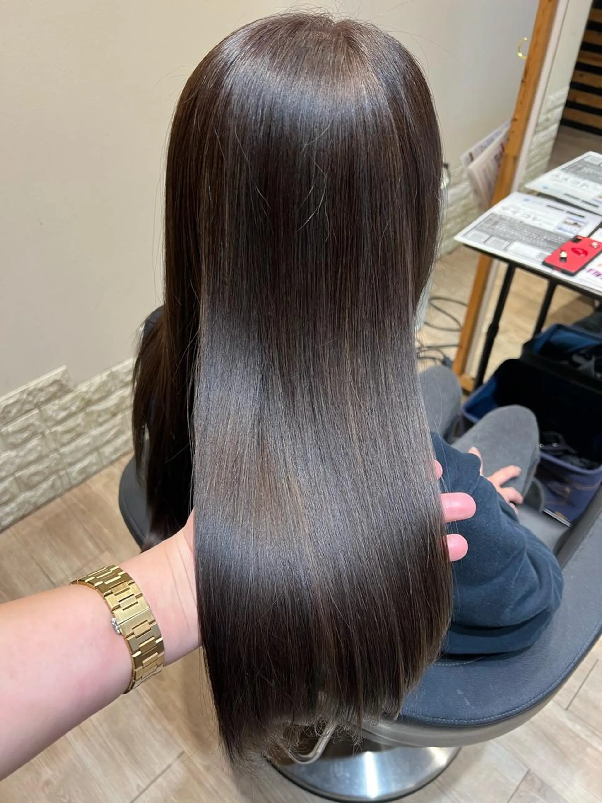 ロング カット ヘアカラー トリートメント 大久保 隆蔵のヘアスタイル