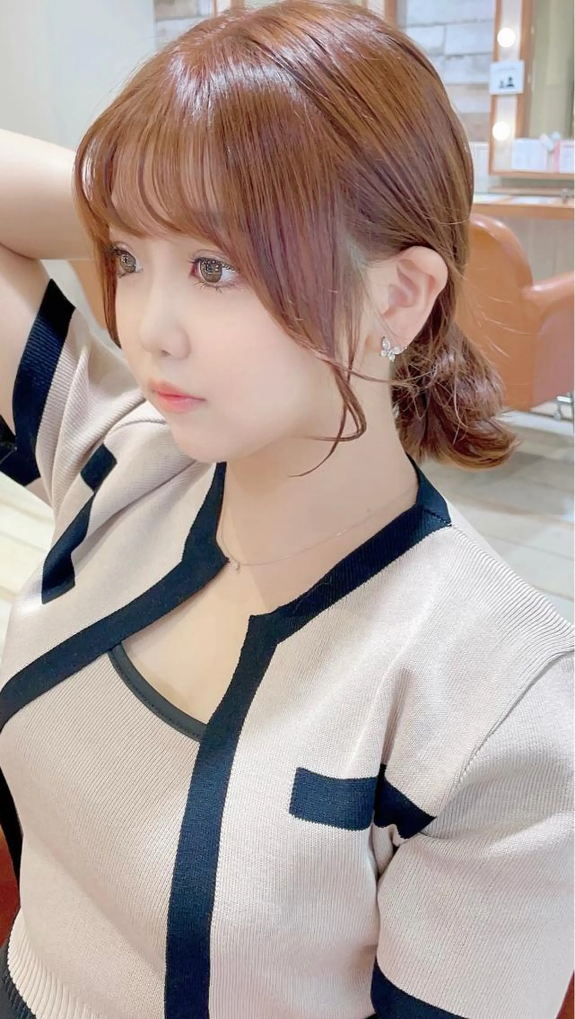 ミディアム カット 小幡永吉 ✨ショート✨韓国✨のヘアスタイル