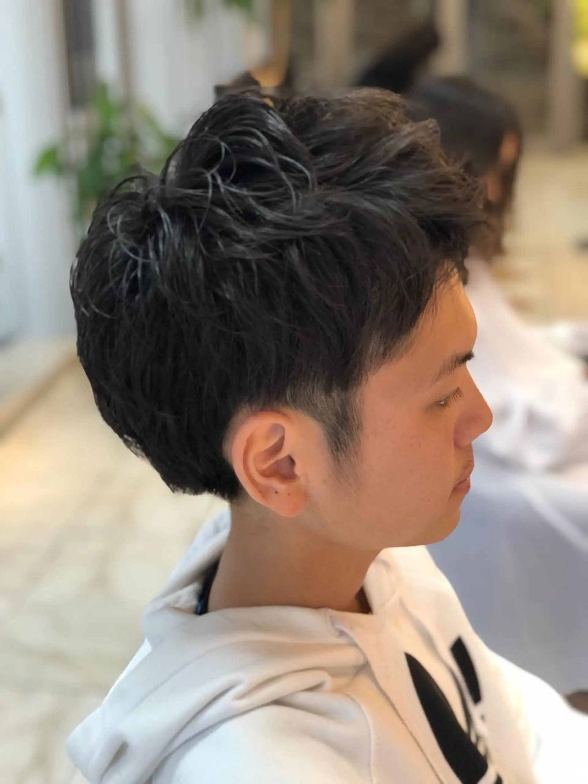 ショート パーマ メンズ 野々山 直貴のヘアスタイル