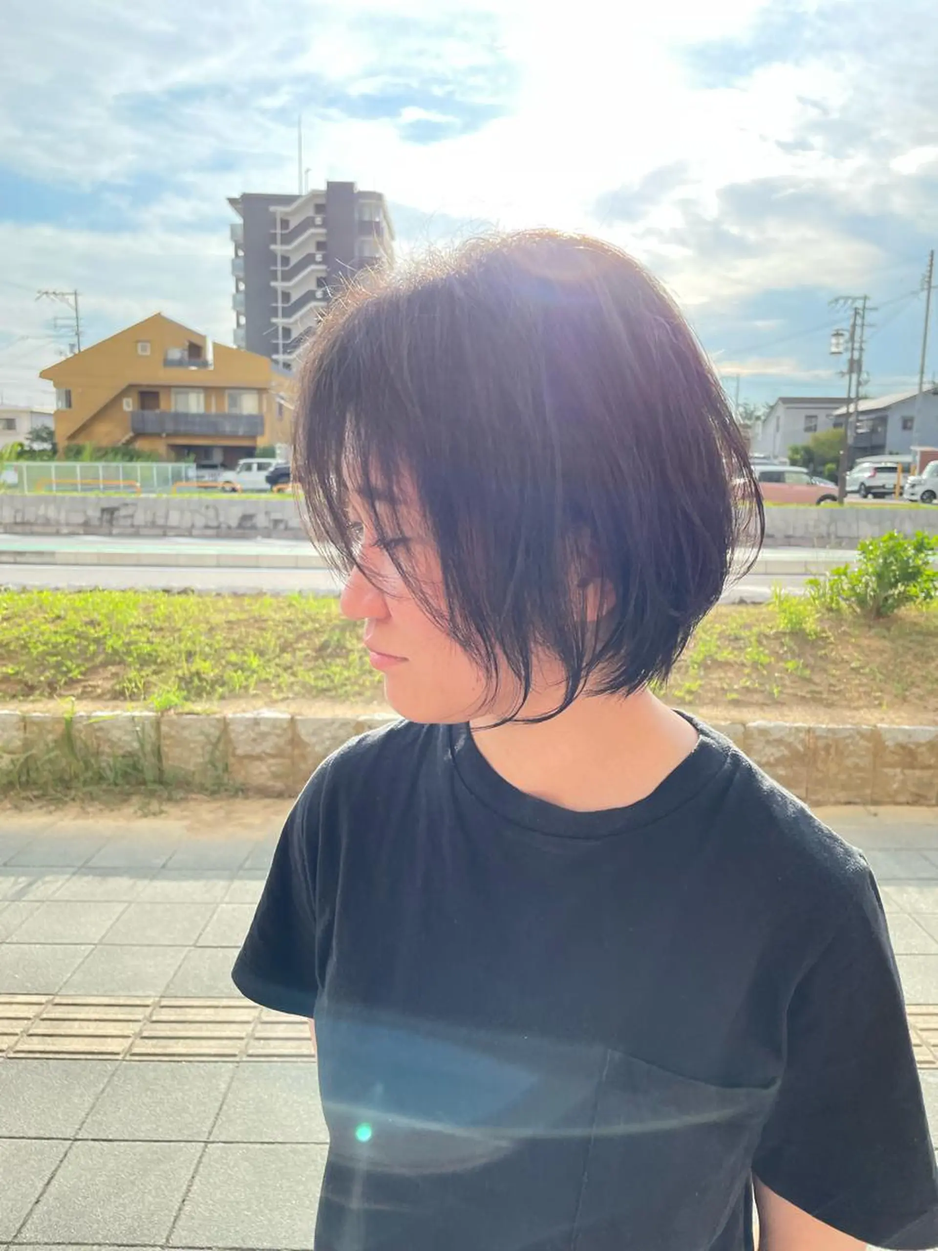 ショート カラー 似合わせスタイル 岡田勇哉のヘアスタイル